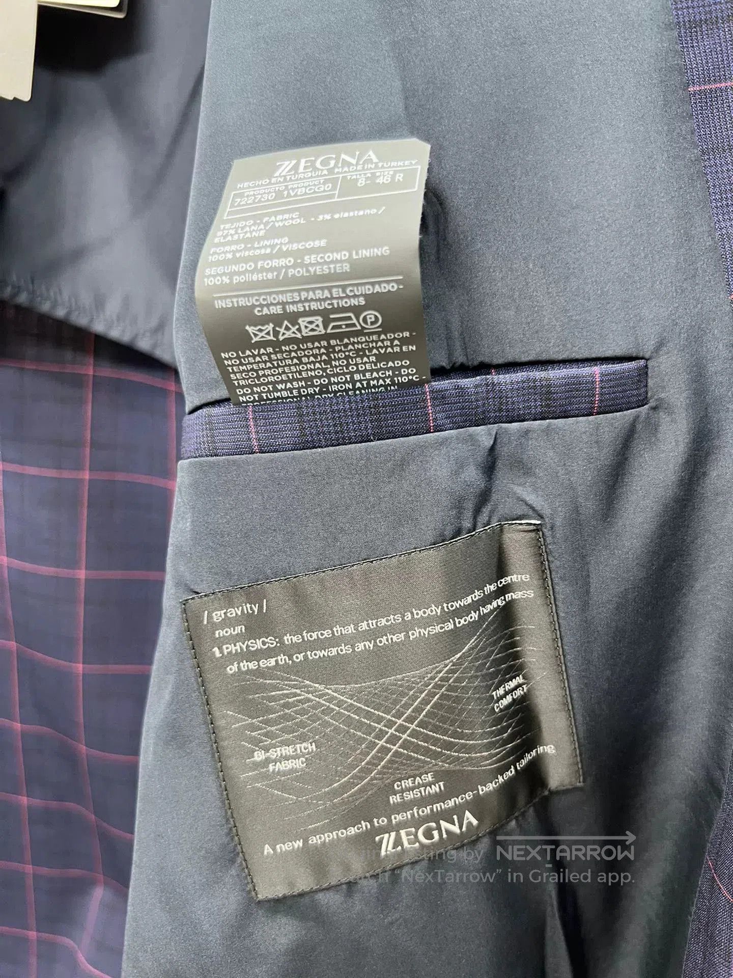 Ermenegildo Zegna Zegna Wool Plaid Jacket. Size US S / EU 44-46 / 1 - 5 Thumbnail