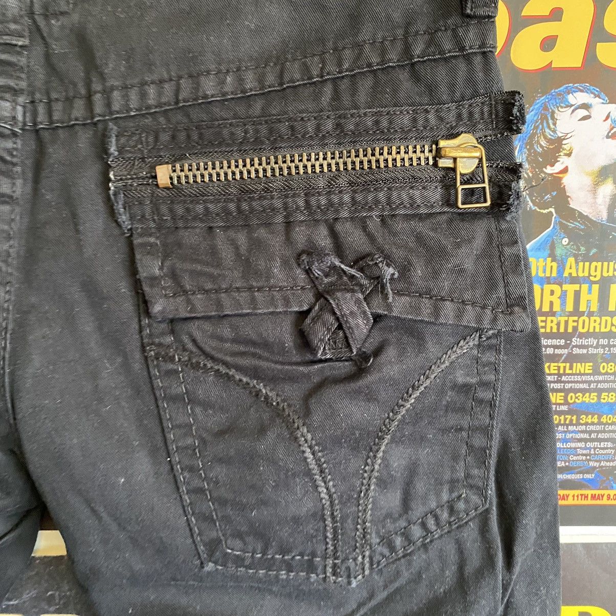 Vintage Vintage Lolita Black Denim Jeans Size US 32 / EU 48 - 10 Thumbnail