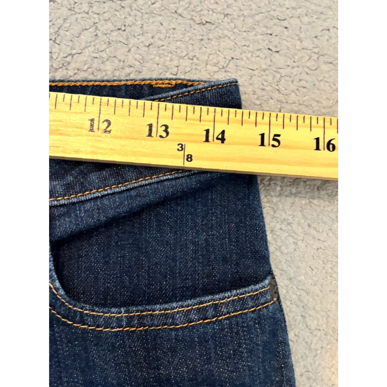 Vintage L.L. Bean Jeans Womens 8 Tall Classic Fit 5-Pocket Blue Denim Dark Wash Stretch Casual Size 30" / US 8 / IT 44 - 3 Thumbnail