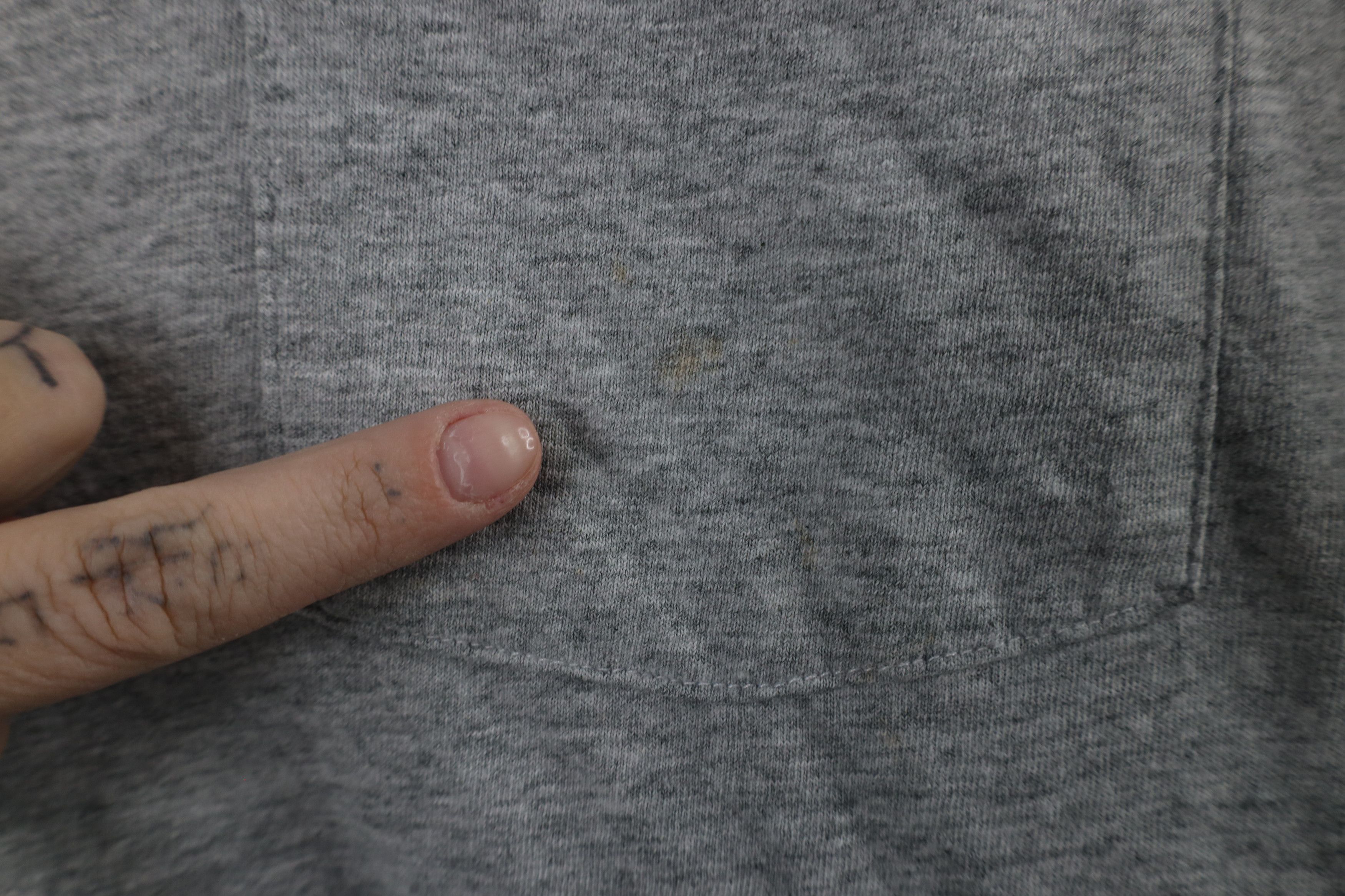 Vintage Vintage 90s Streetwear Long Sleeve T-Shirt Heather Gray USA Size US L / EU 52-54 / 3 - 5 Thumbnail