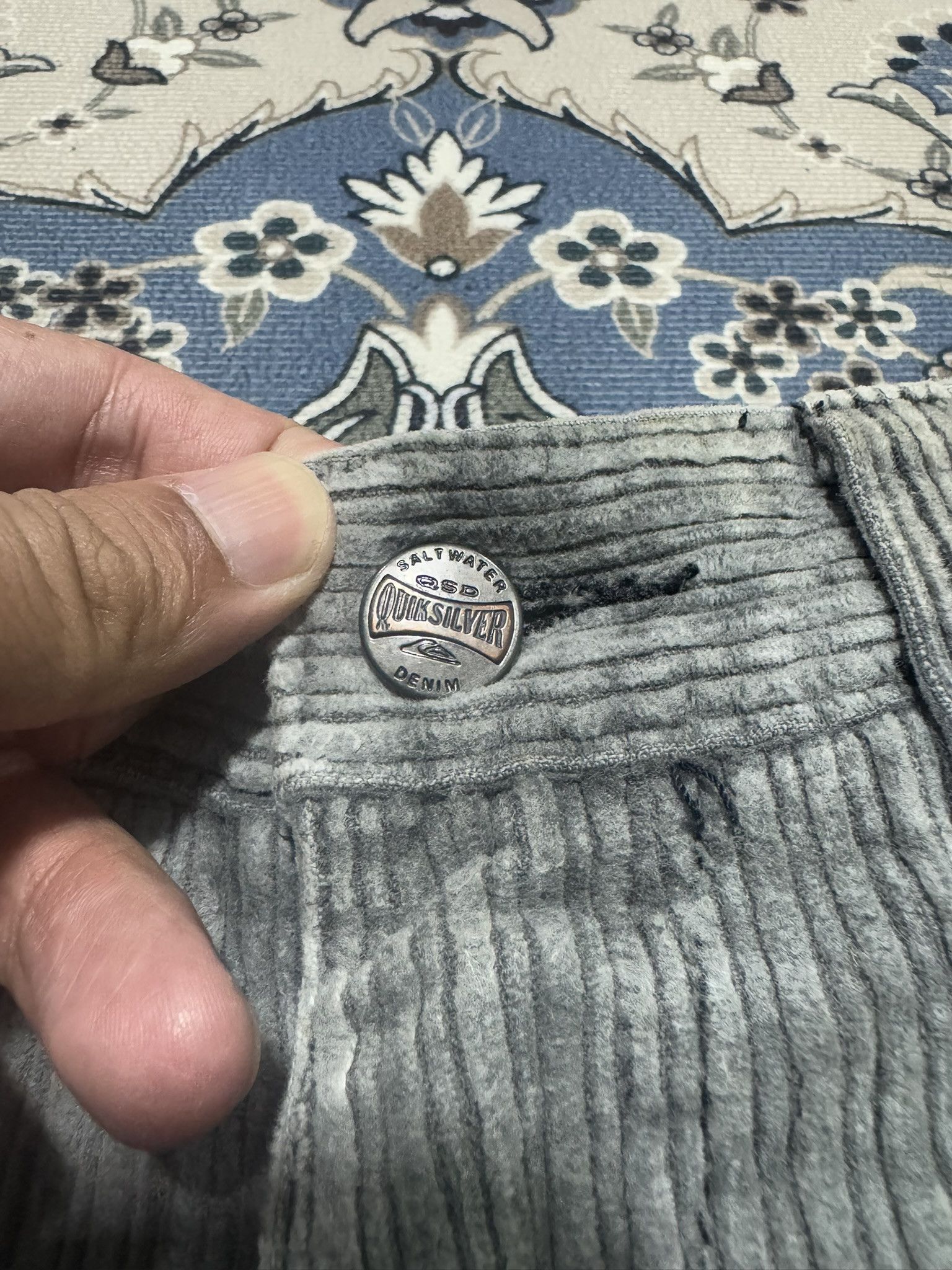 Quicksilver × Vintage Vintage 90 Quicksilver Salt Water Corduroy Surf skate Pants Size US 28 / EU 44 - 4 Thumbnail