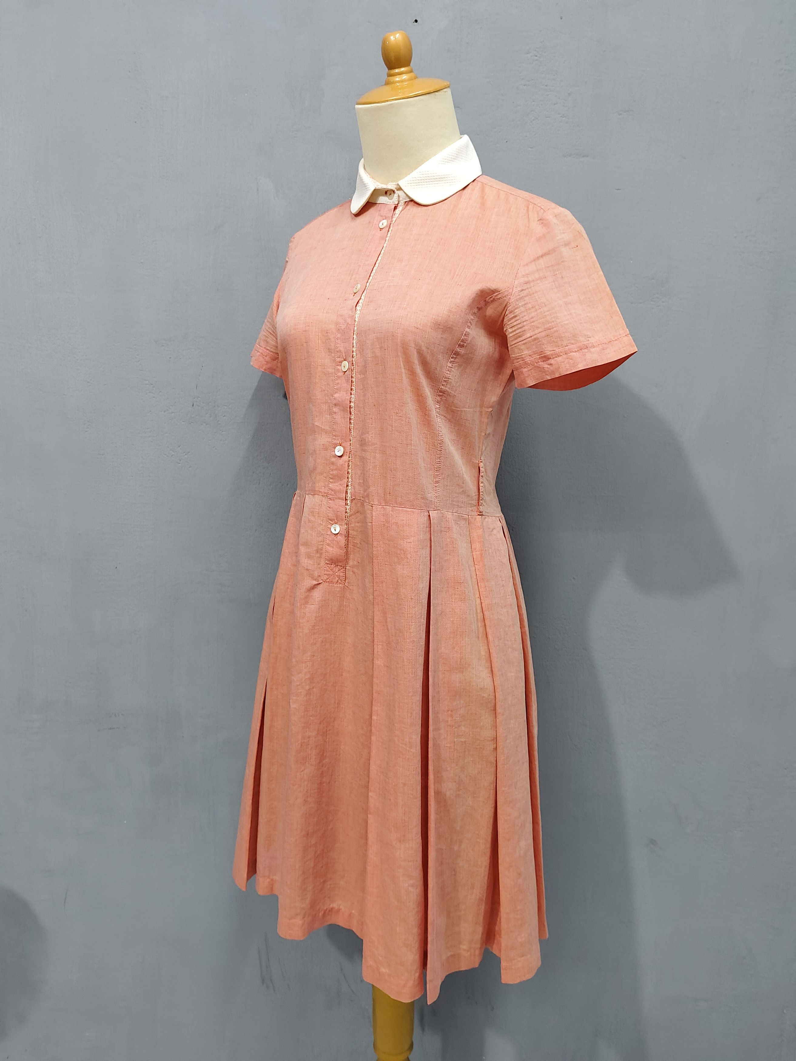 Fendi 2000s FENDI- Simonetta FF Trim Peter Pan Collar Dress Size S / US 4 / IT 40 - 3 Thumbnail
