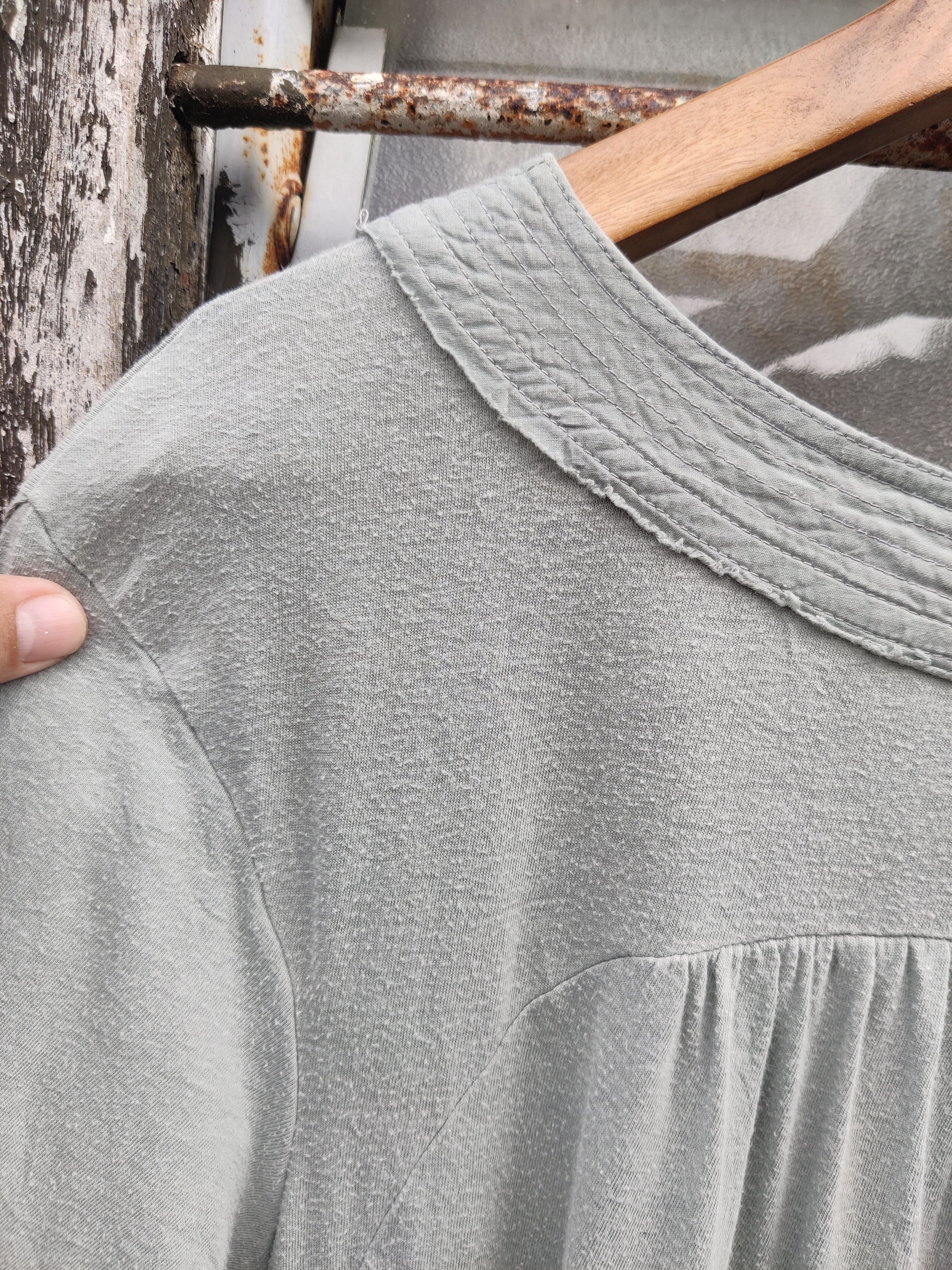Tsumori Chisato Vintage Archival Tsumori Chisato Issey Ruffle Henley Dress Size L / US 10 / IT 46 - 9 Thumbnail