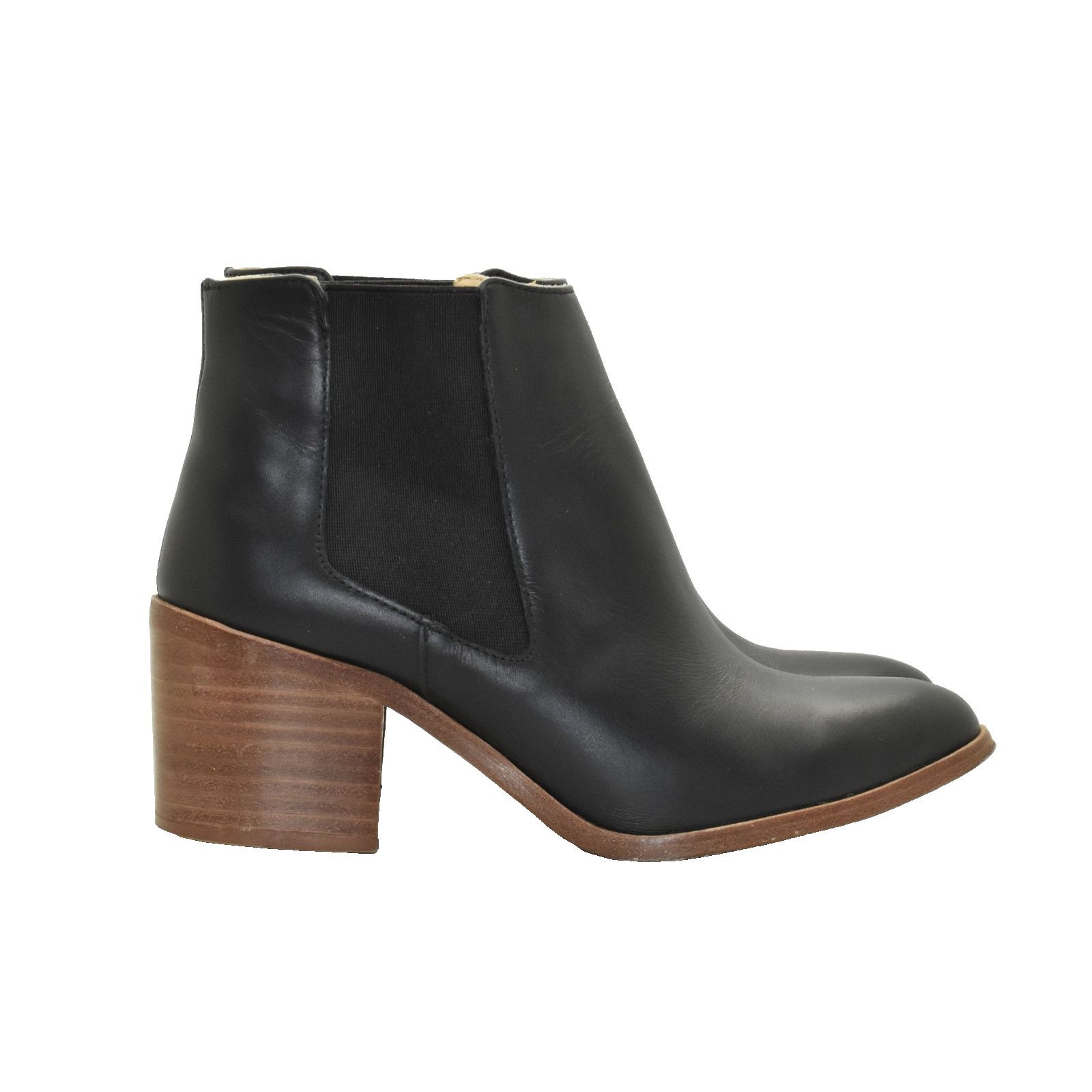 Nisolo NISOLO Leather Block Heel Chelsea Ankle Boot Shoes Size 7.5 Size US 7.5 / IT 37.5 - 2 Thumbnail
