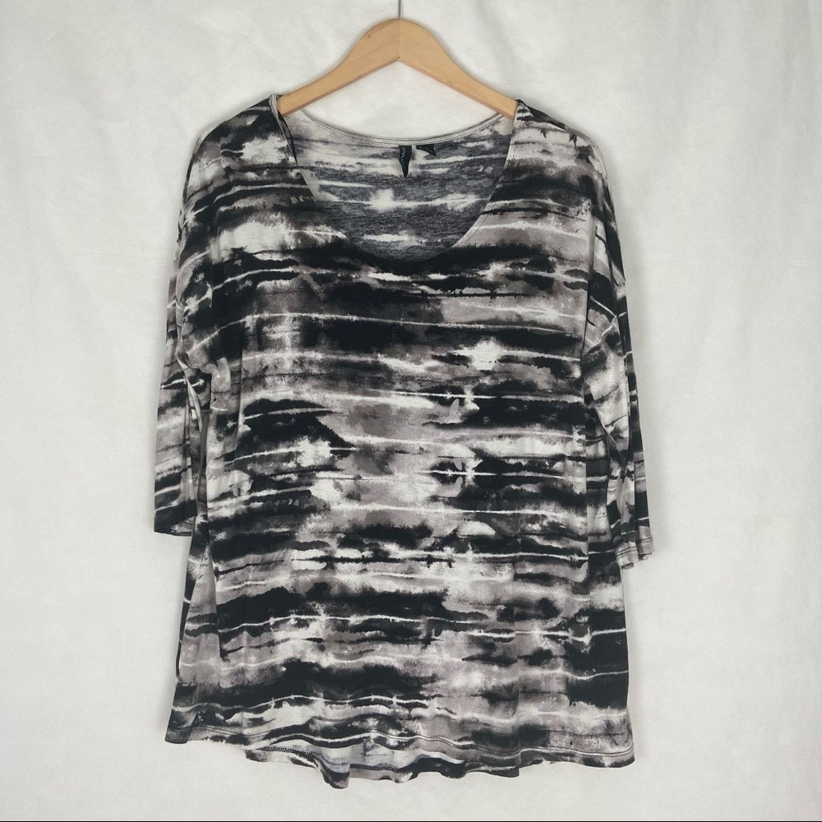 Cynthia Rowley Cynthia Rowley Women's Hi Low Tunic Short Sleeve Size 1X Size XL / US 12-14 / IT 48-50 - 3 Thumbnail