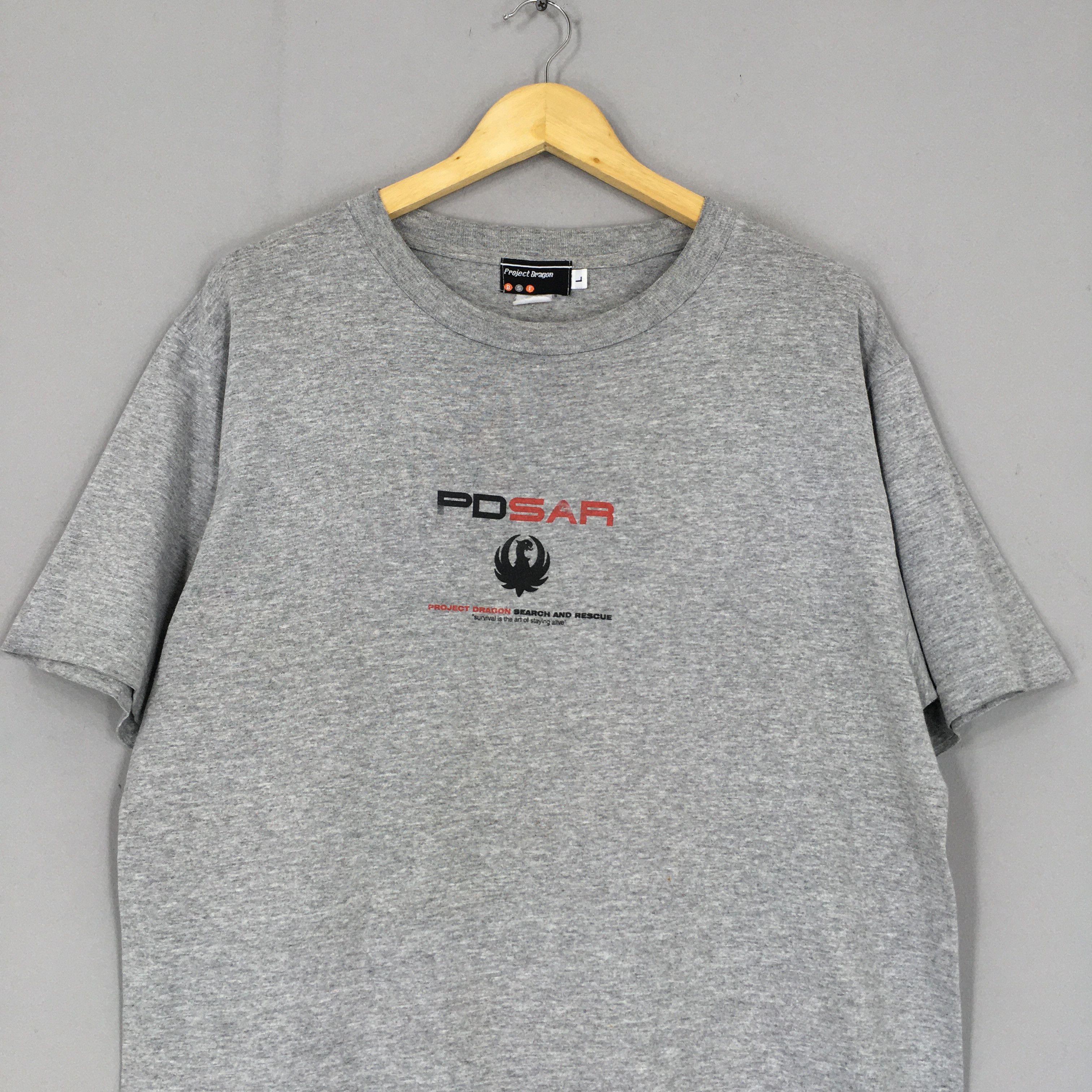 Futura × Japanese Brand Vintage Project Dragon SAR Gray T Shirt Large Size US L / EU 52-54 / 3 - 2 Thumbnail