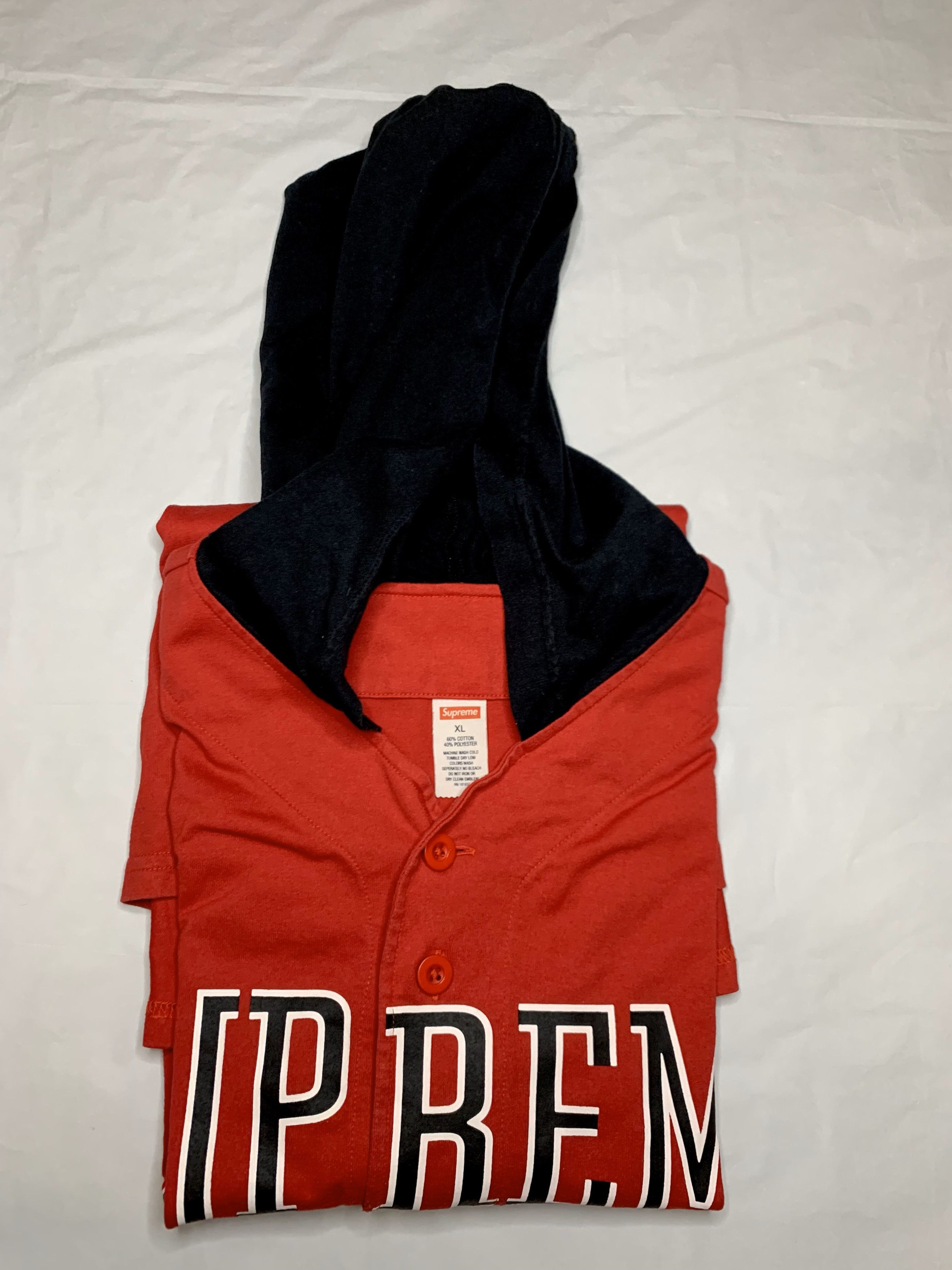 Supreme Supreme SS16 Hooded Baseball Top Size US XL / EU 56 / 4 - 4 Thumbnail