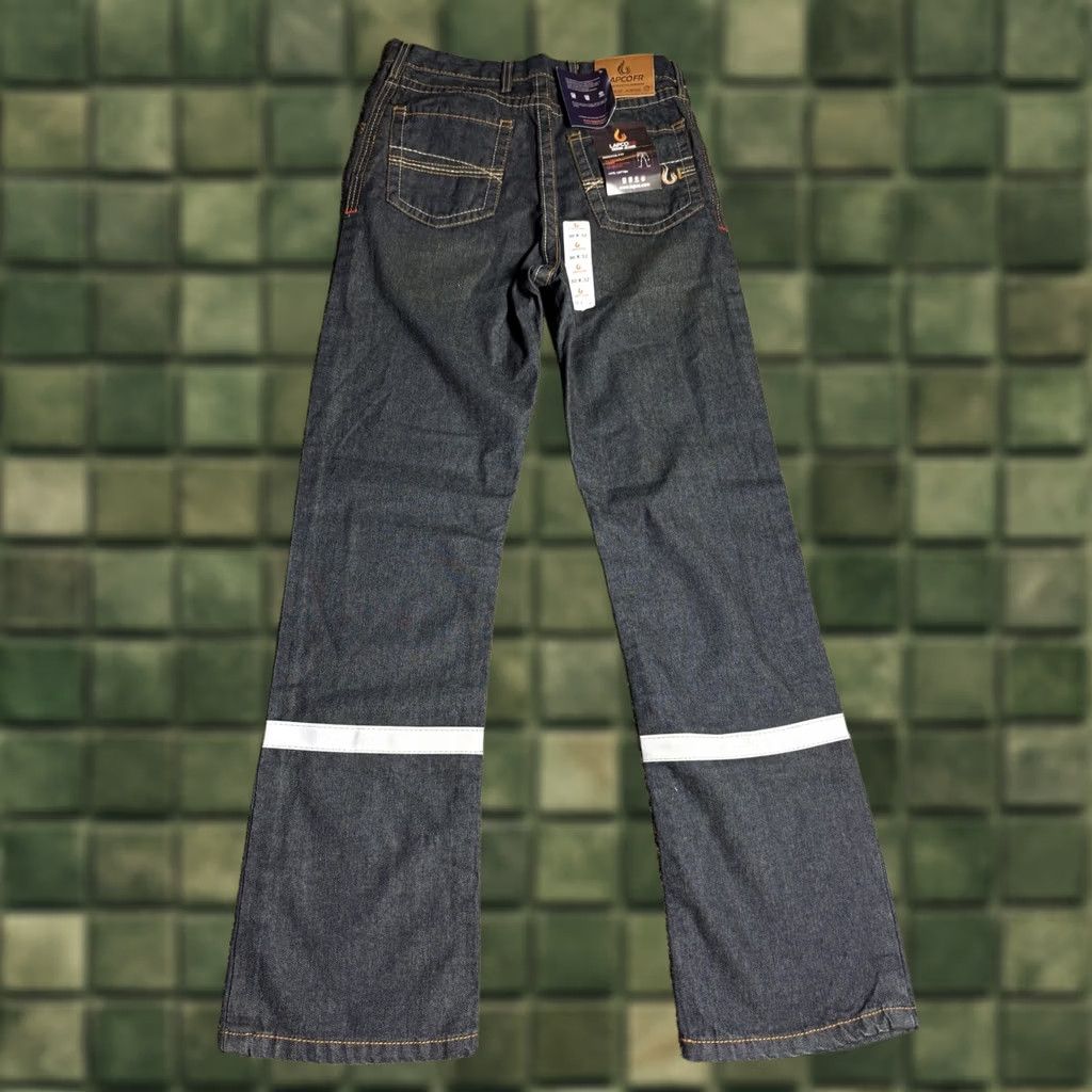 Vintage LAPCO FR Reflective Jeans Mens 30x32 Blue NEW NWT Flame-Resistant Denim Straight 30 32 Inseam Mens jeans Blue FR Reflective Jeans NWT LAPCO Size US 30 / EU 46 - 1 Thumbnail