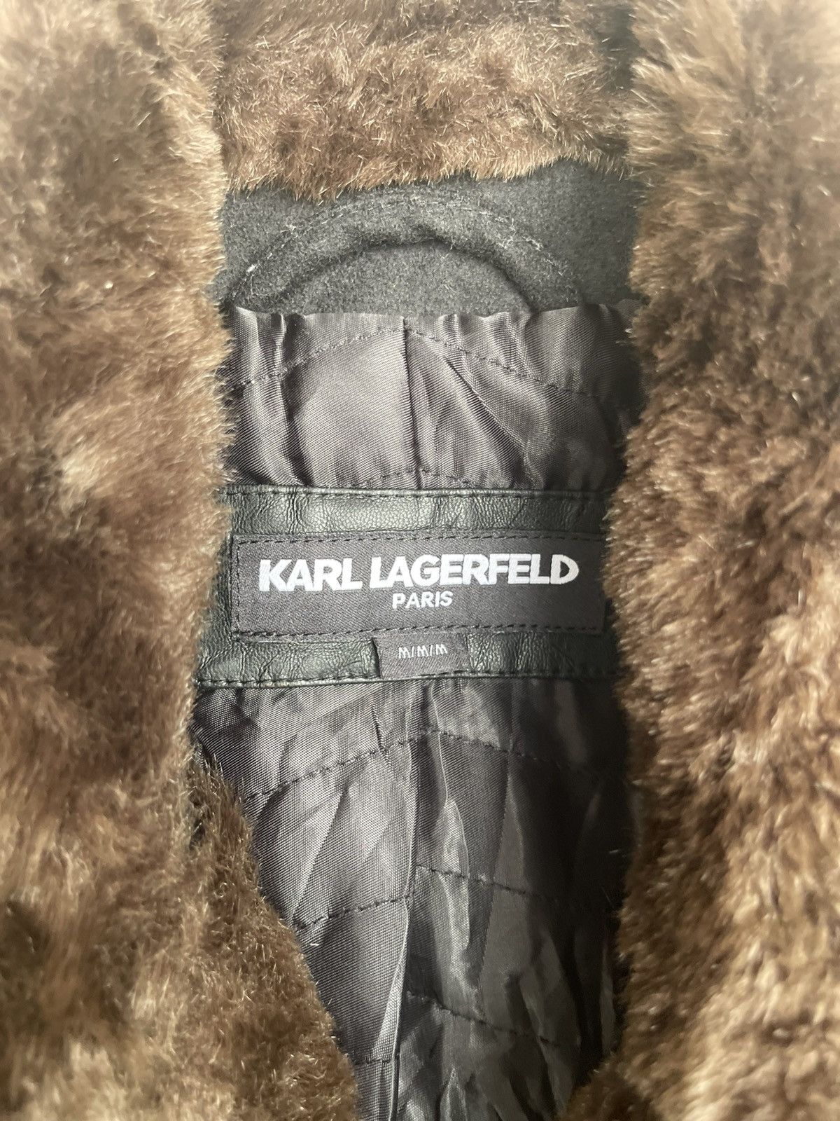 Karl Lagerfeld Karl Lagerfeld Paris Double Breasted Fur Collar Wool Jacket Size US M / EU 48-50 / 2 - 3 Thumbnail