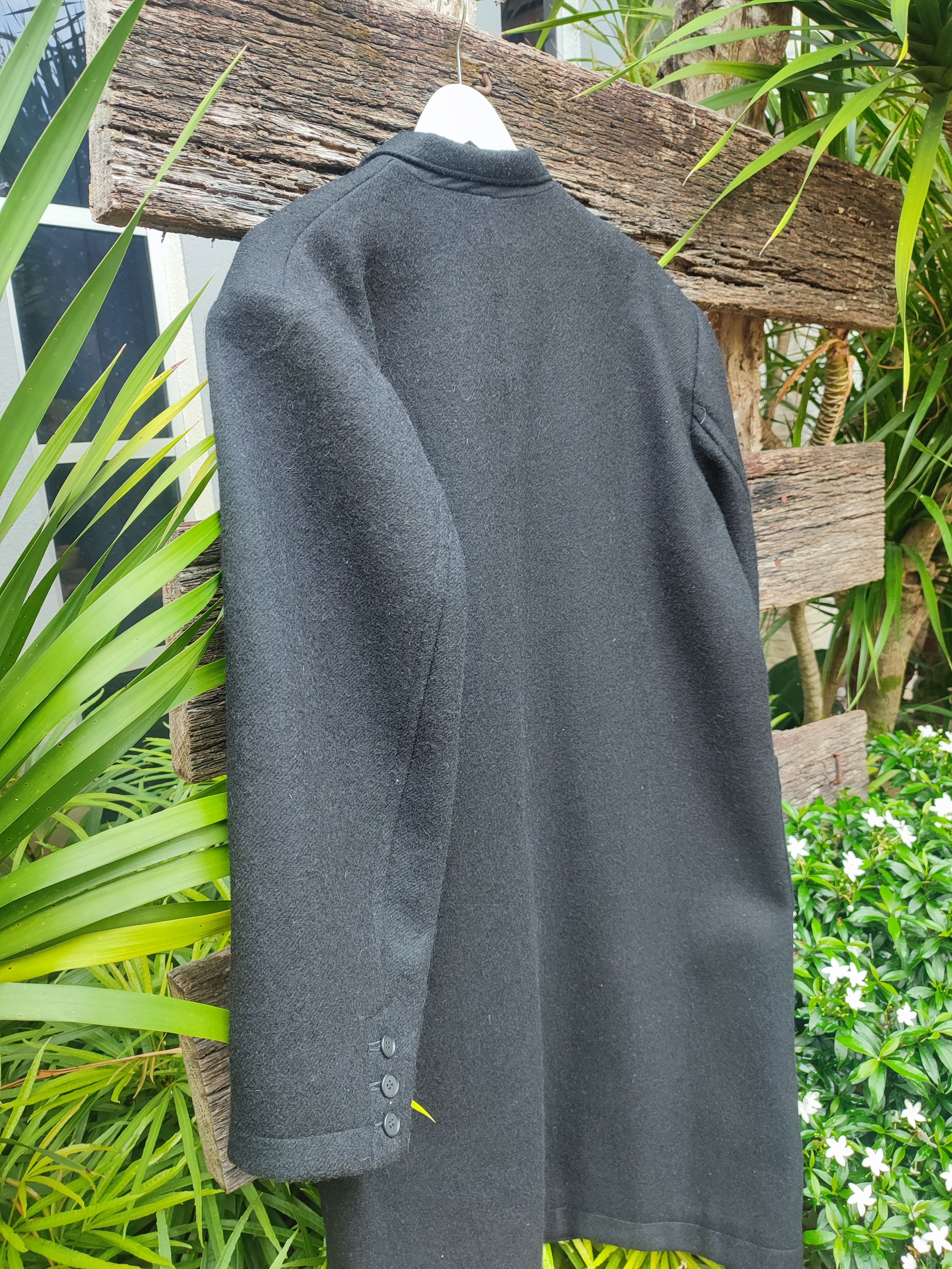 Yohji Yamamoto Y’s by Yohji Yamamoto Charcoal Wool Oversized Overcoat Size US XL / EU 56 / 4 - 15 Thumbnail