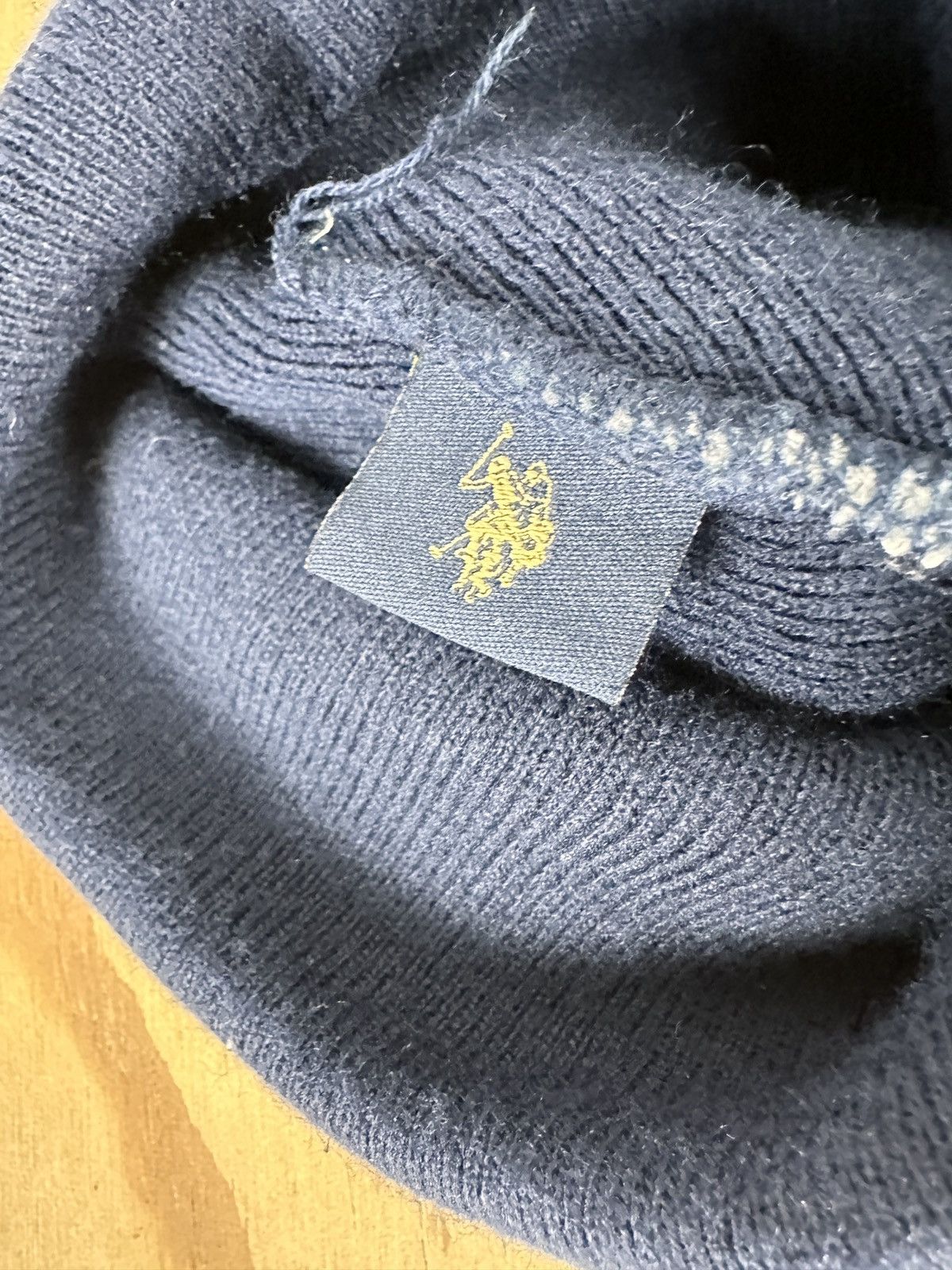 U.S. Polo Assn. US Polo Assn Knit Beanie Grey / Blue Size ONE SIZE - 2 Thumbnail