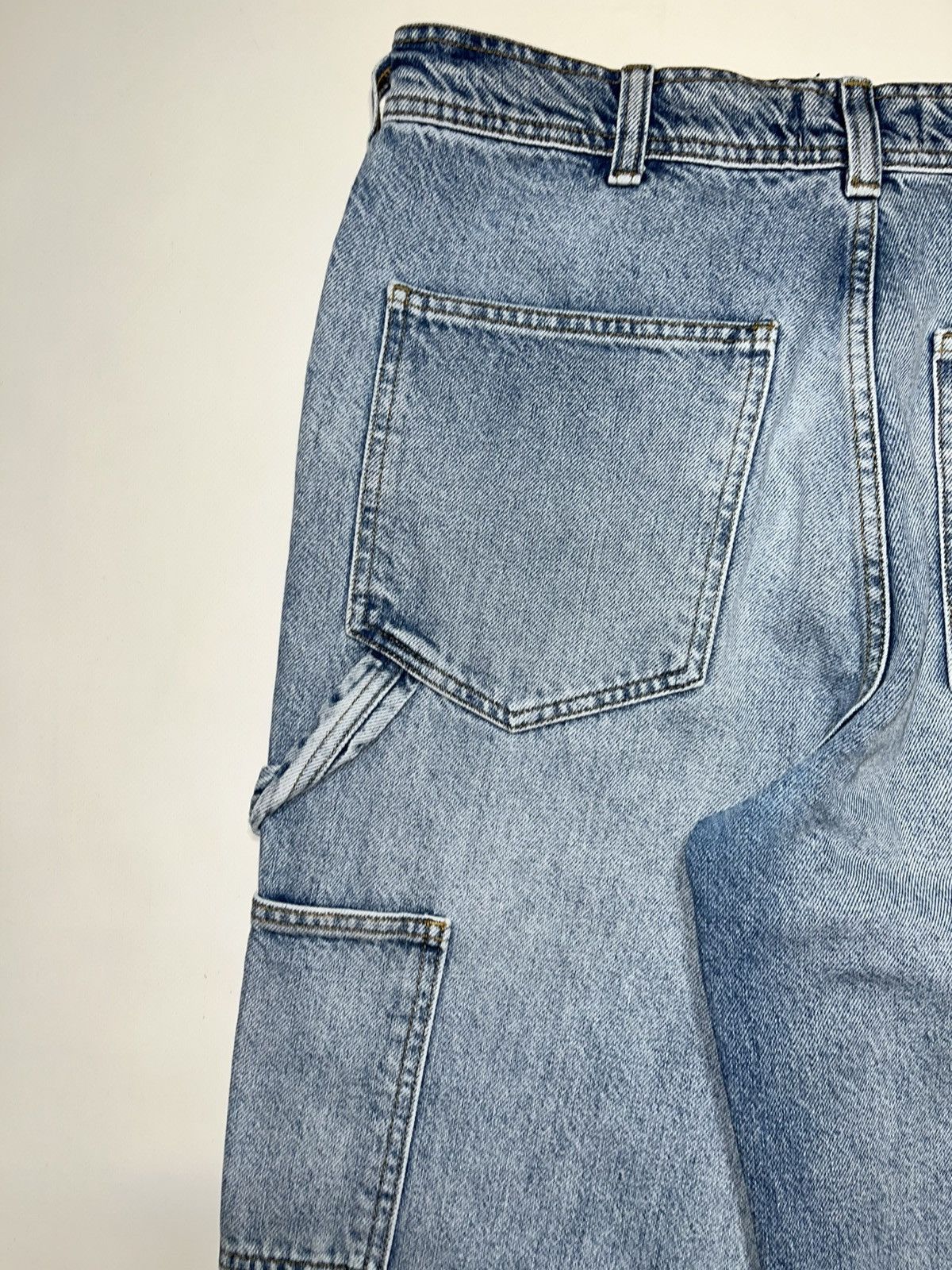 Vintage Vintage Workwear Carpenter Blue Washed Baggy Jeans Size US 32 / EU 48 - 5 Thumbnail