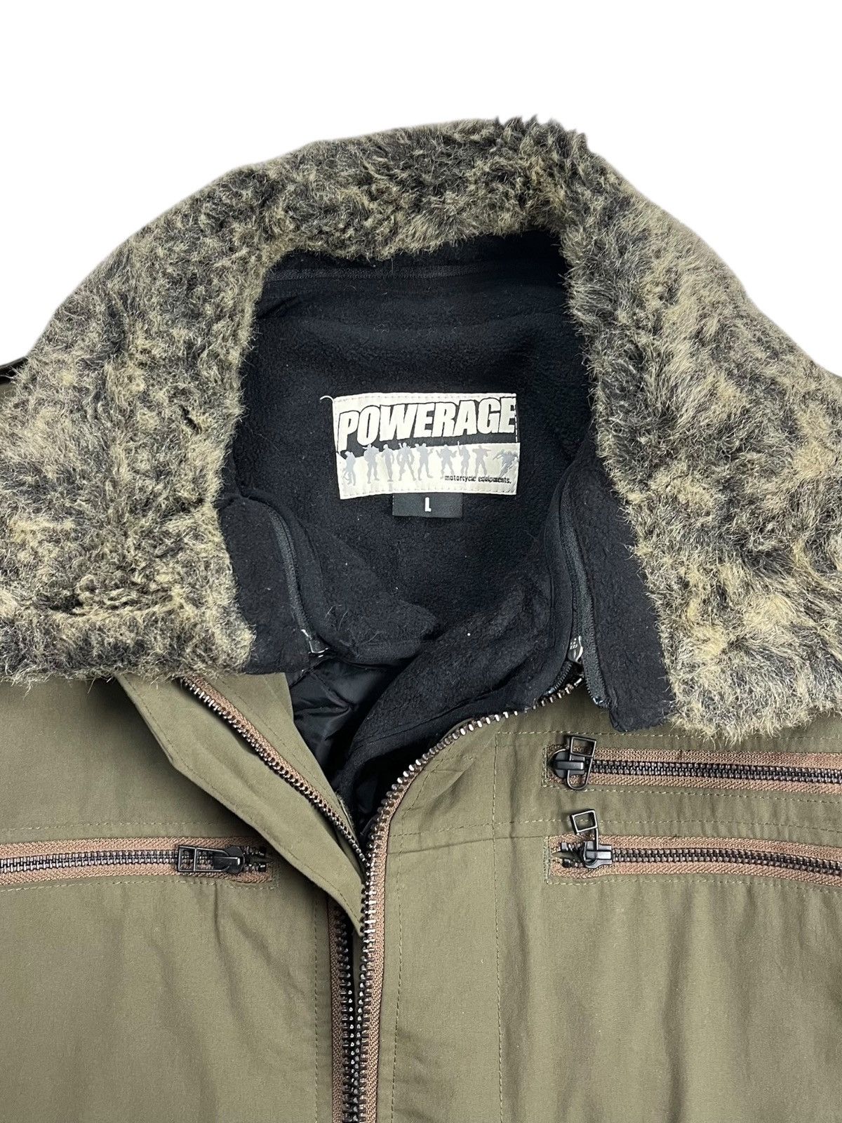 Isamu Katayama Backlash 2000s Powerage - Fur Collar Rider Cargo Jacket Size US M / EU 48-50 / 2 - 9 Thumbnail