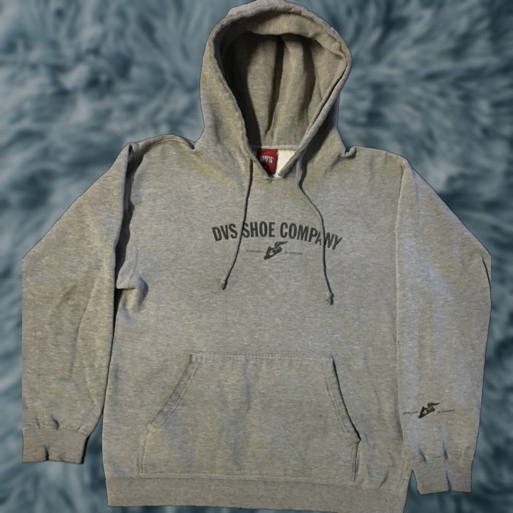 Spitfire VINTAGE DVS Shoes Faded Spellout Hoodie S Skate Matix DC Adio Es Surf 90s Y2K Grunge Shirt Mens S Gray Size US S / EU 44-46 / 1 - 1 Thumbnail