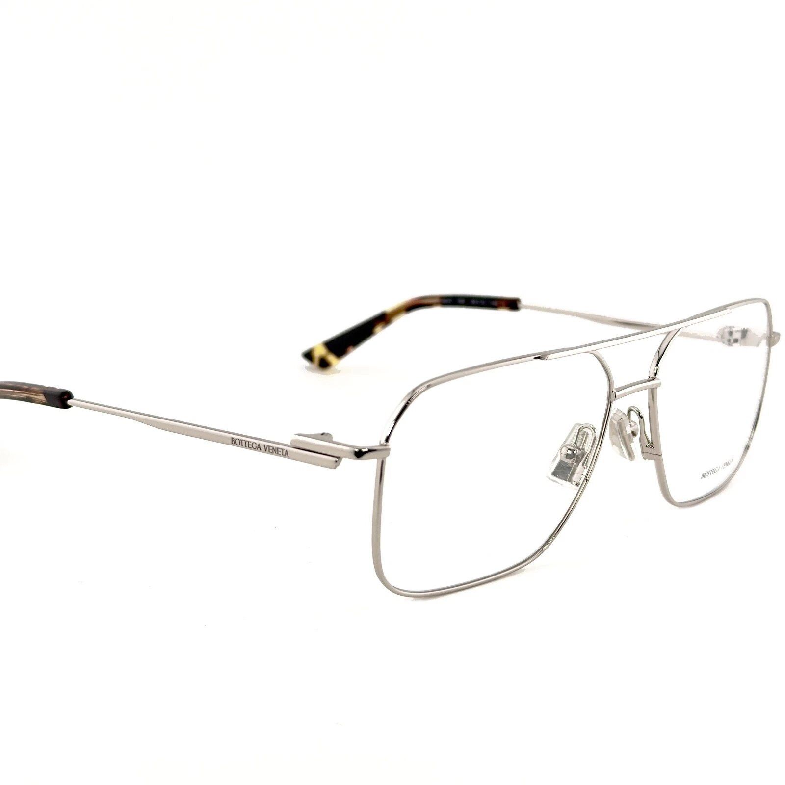 Bottega Veneta BOTTEGA VENETA 1384 CLASSIC BV1384O Silver Optical Pilot 002 Size ONE SIZE - 8 Thumbnail