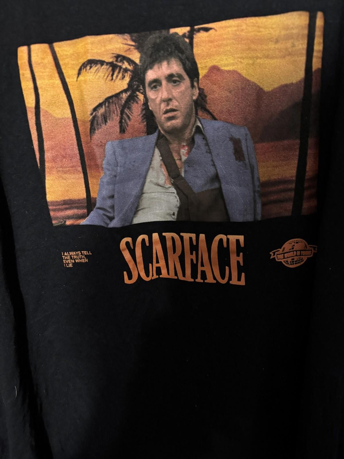 Surface To Air Scarface Movie Logo T Shirt Men's Size L Black Al Pacino Size US L / EU 52-54 / 3 - 3 Thumbnail