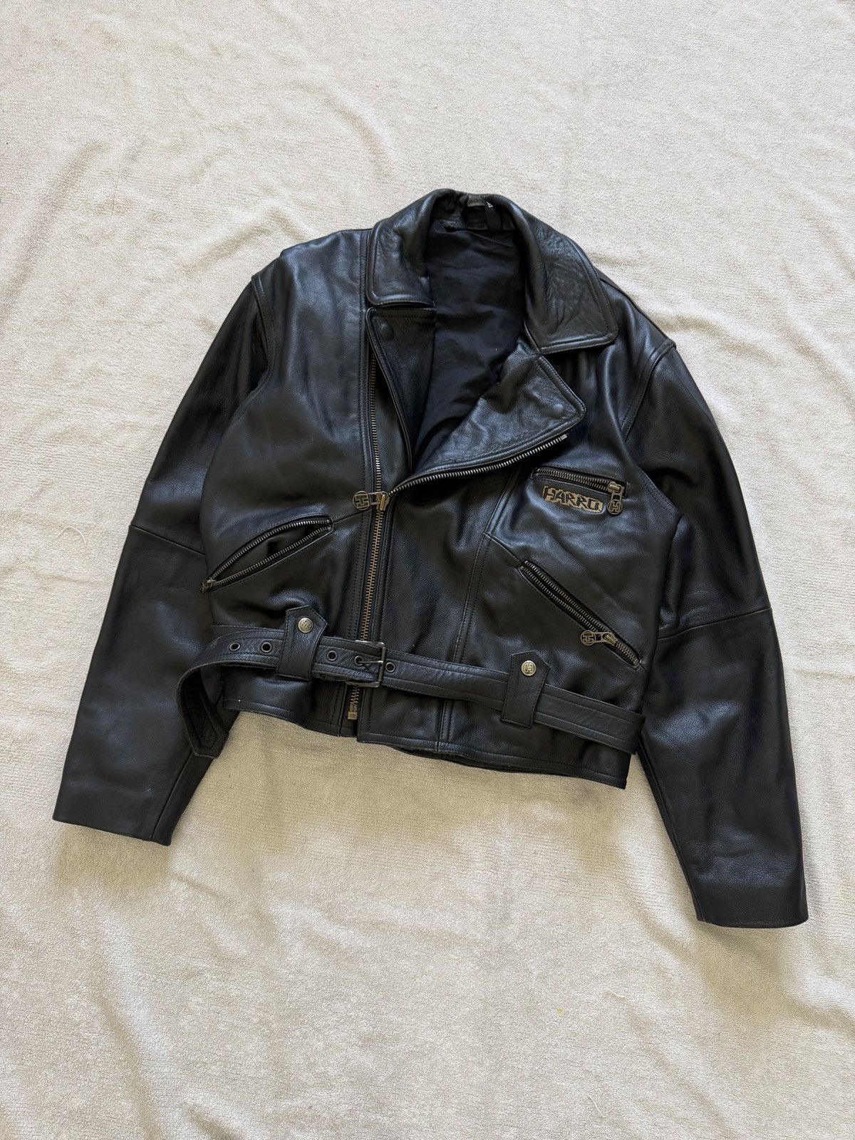 Avirex Vintage biker leather jacket cropped balenciaga style 2000s Size US M / EU 48-50 / 2 - 2 Thumbnail