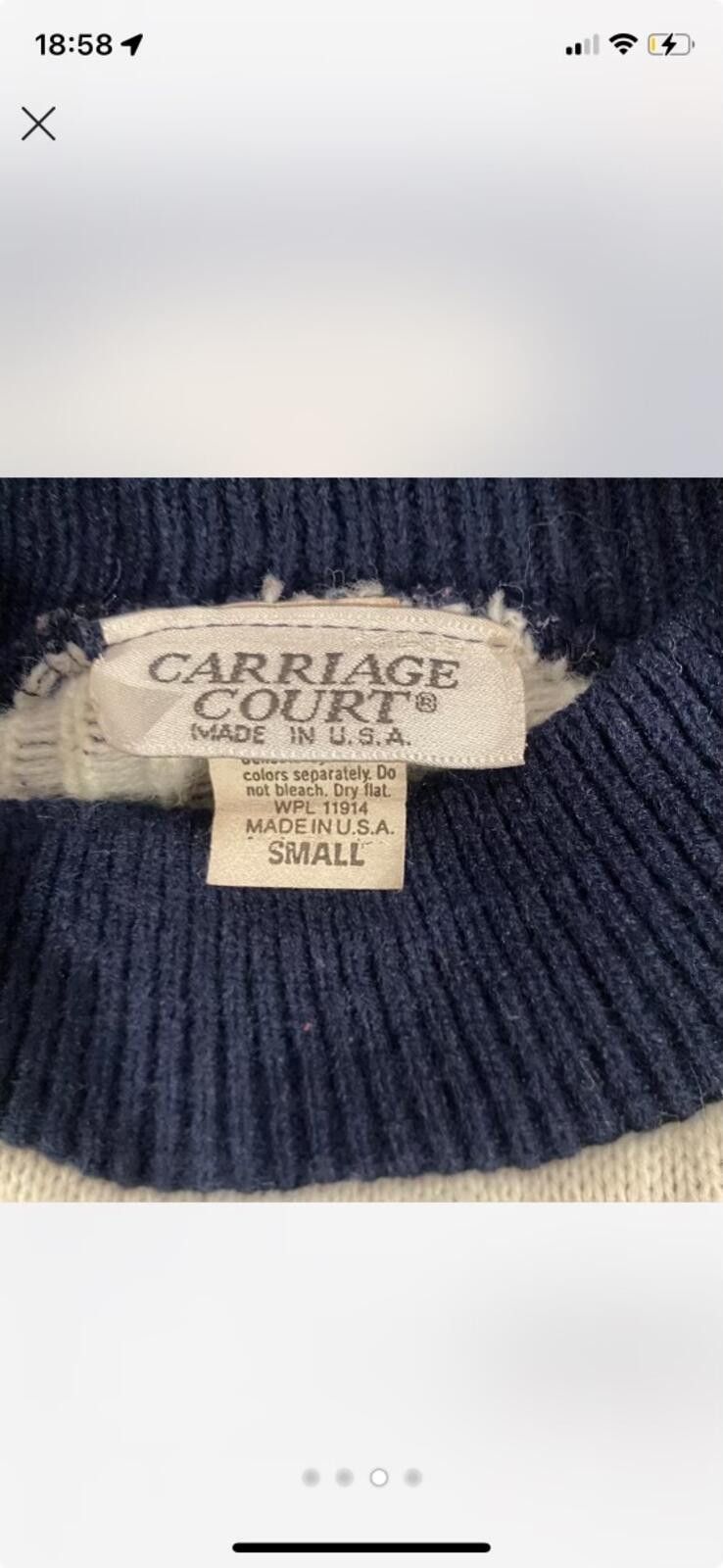 Other Carriage Court Vintage Floral Knit Sweater Small Size S / US 4 / IT 40 - 3 Thumbnail