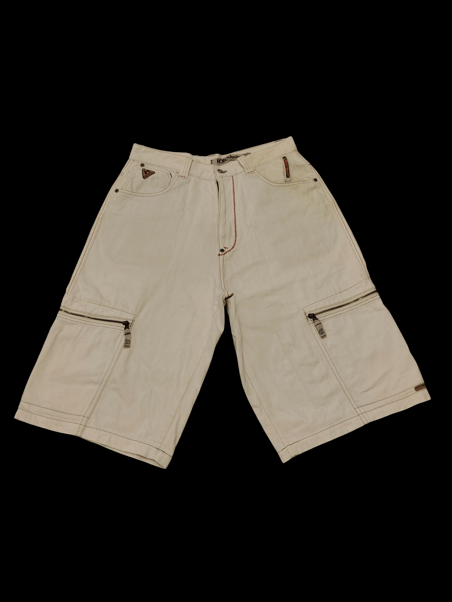 Hobo × JNCO × Southpole 💥Insane 90s HOBO DENIM Baggy Cargo SHORT Skate HIPHOP STYLe Size US 32 / EU 48 - 2 Thumbnail