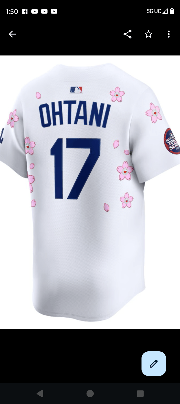 Takashi Murakami 100%Authentic MLB OHTANI Murakami Takashi Size US L / EU 52-54 / 3 - 3 Thumbnail