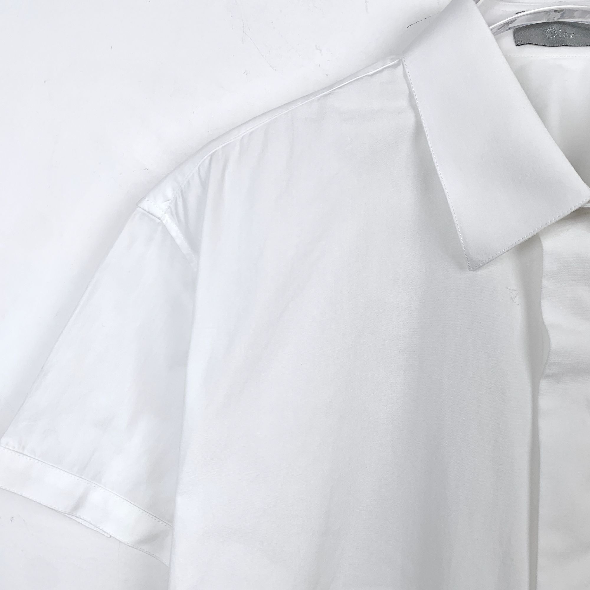 Dior Dior White Pocket Design Cotton Short-Sleeve Shirt (Size 39) Size US XXS / EU 40 - 6 Thumbnail