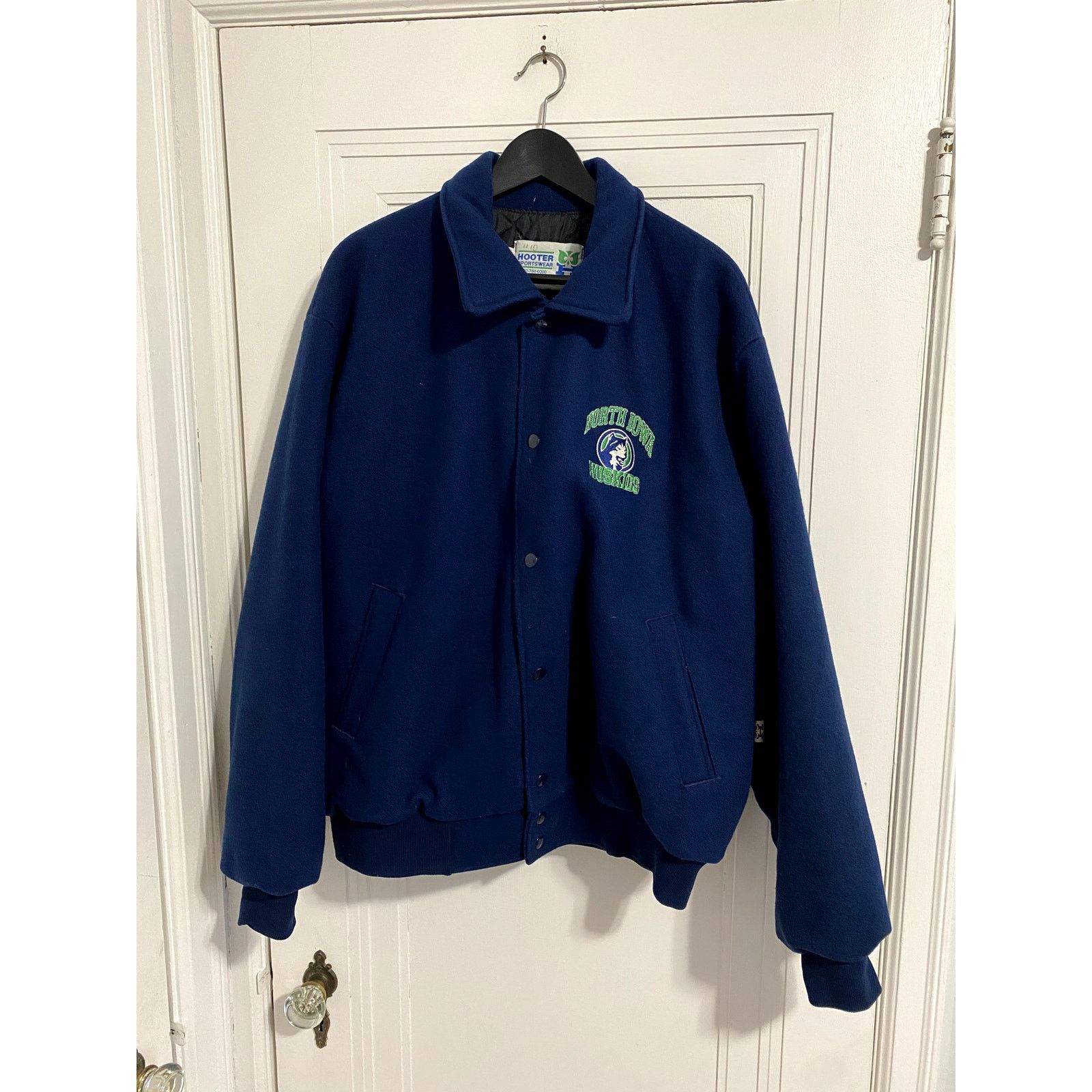NHL Vintage North Iowa Huskies Wool Jacket Size US XL / EU 56 / 4 - 1 Thumbnail