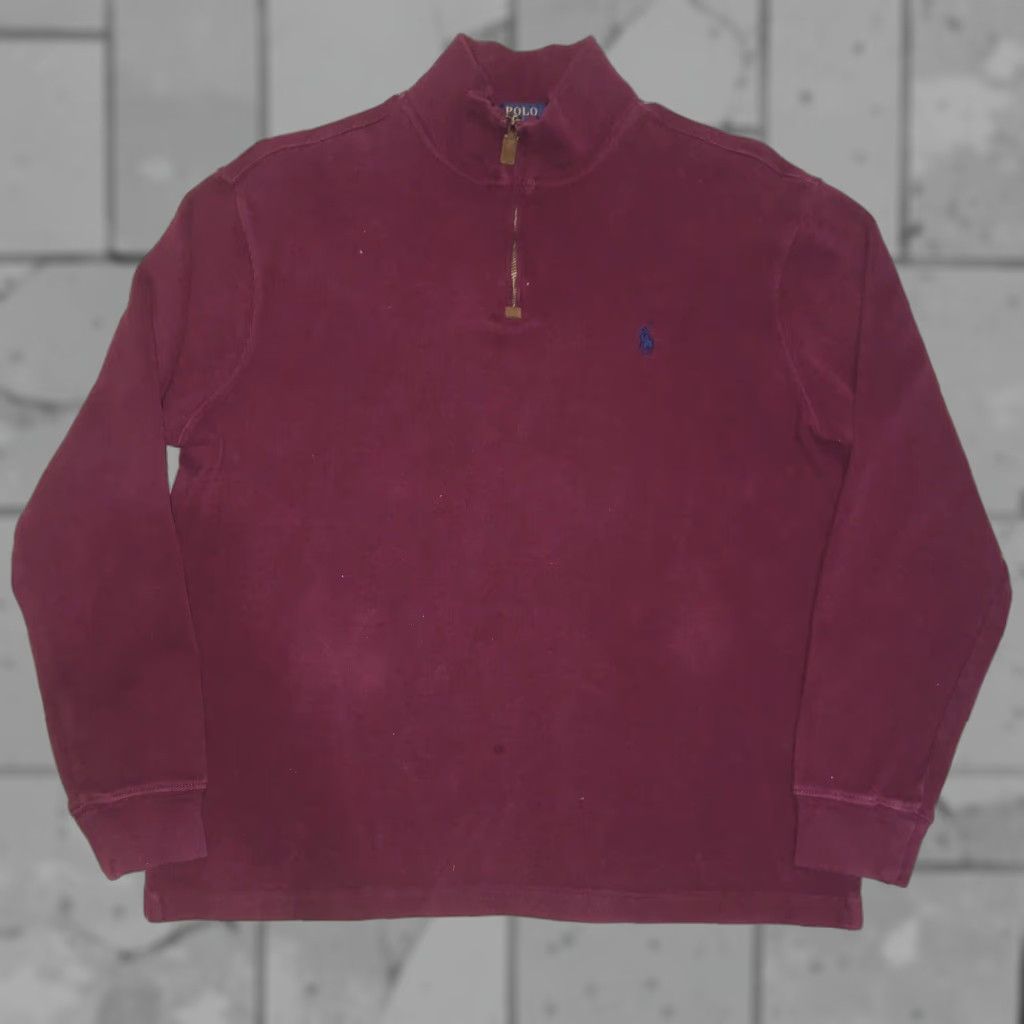 Polo Ralph Lauren Polo Ralph Lauren Sweater Mens Large Red Pullover High Neck Casual Size US L / EU 52-54 / 3 - 1 Thumbnail