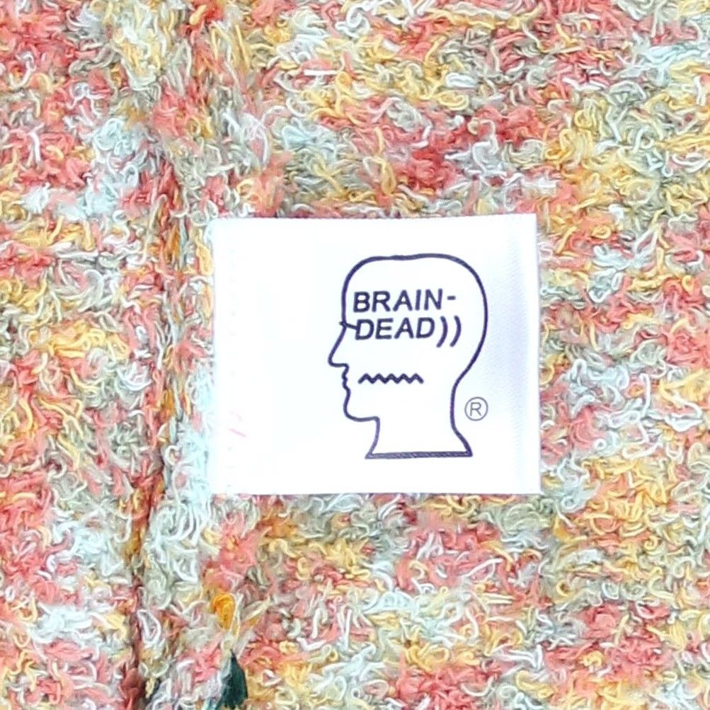 Brain Dead Brain Dead Vest Shirt XL Multicolor Striped Teddy Fur Sweater Vest, No Collar, Logo, All Seasons, Regular Fit Mens Size US XL / EU 56 / 4 - 4 Thumbnail