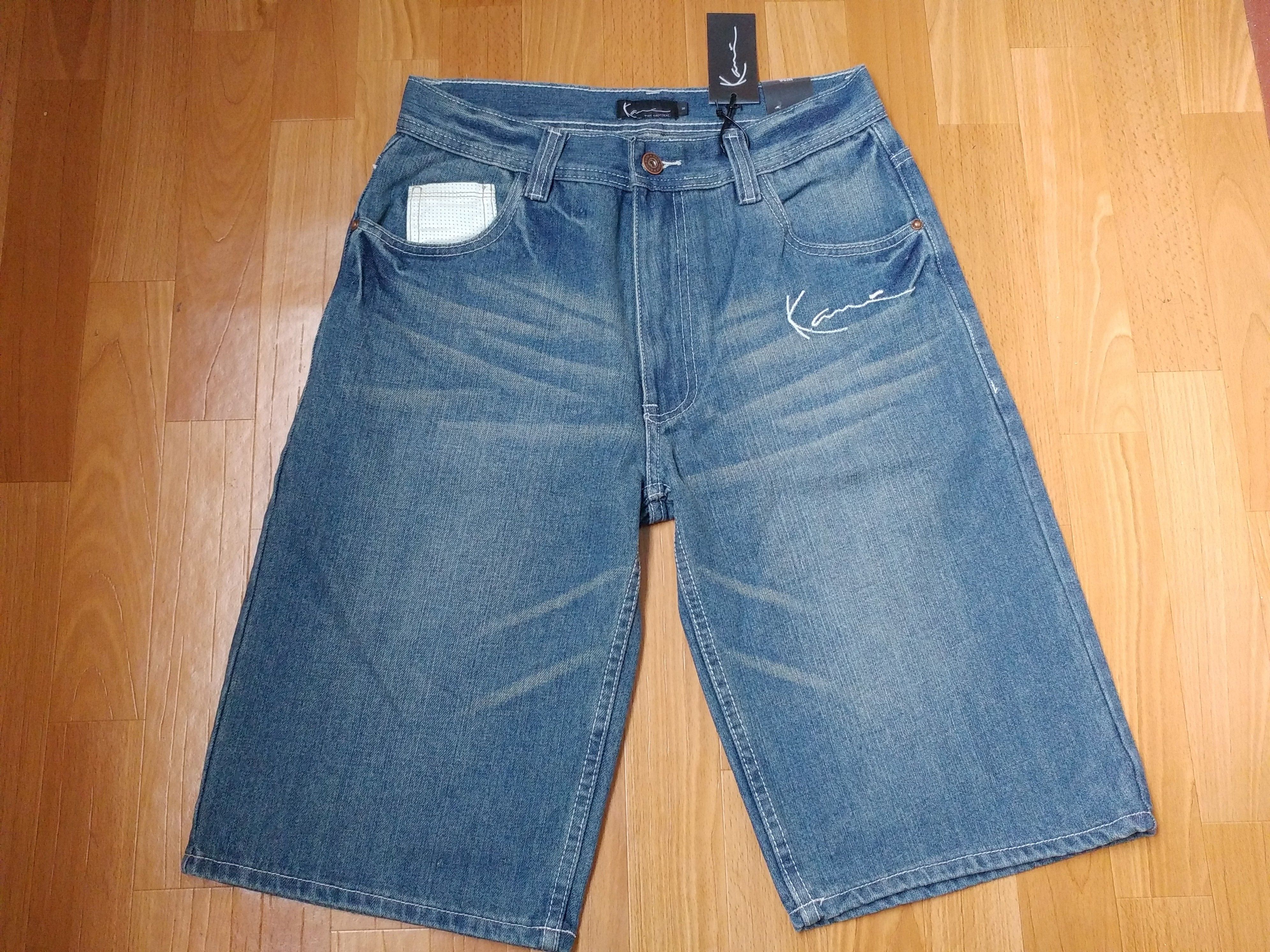 Karl Kani KARL KANI shorts, vintage hip hop baggy jeans, 90s size W 30 Size US 30 / EU 46 - 10 Thumbnail