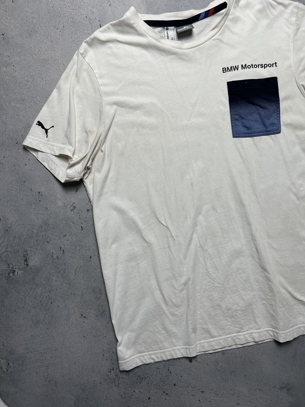 BMW × Puma Rare BMW Motorsport X Puma Pocket White Tshirt Size US XL / EU 56 / 4 - 3 Thumbnail