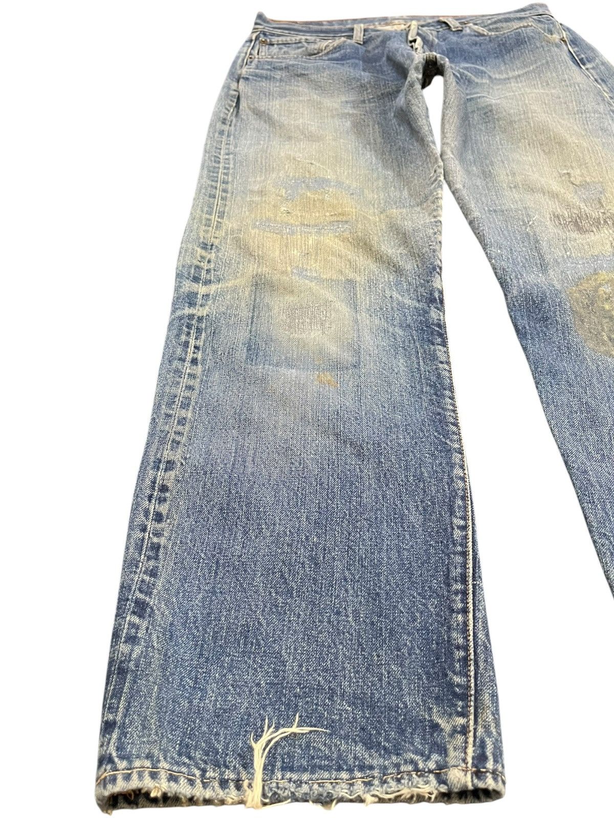Levi's Vintage 60’s Levi’s 501 Big E Stamp Button No.6 Selvedge Size US 33 - 5 Thumbnail