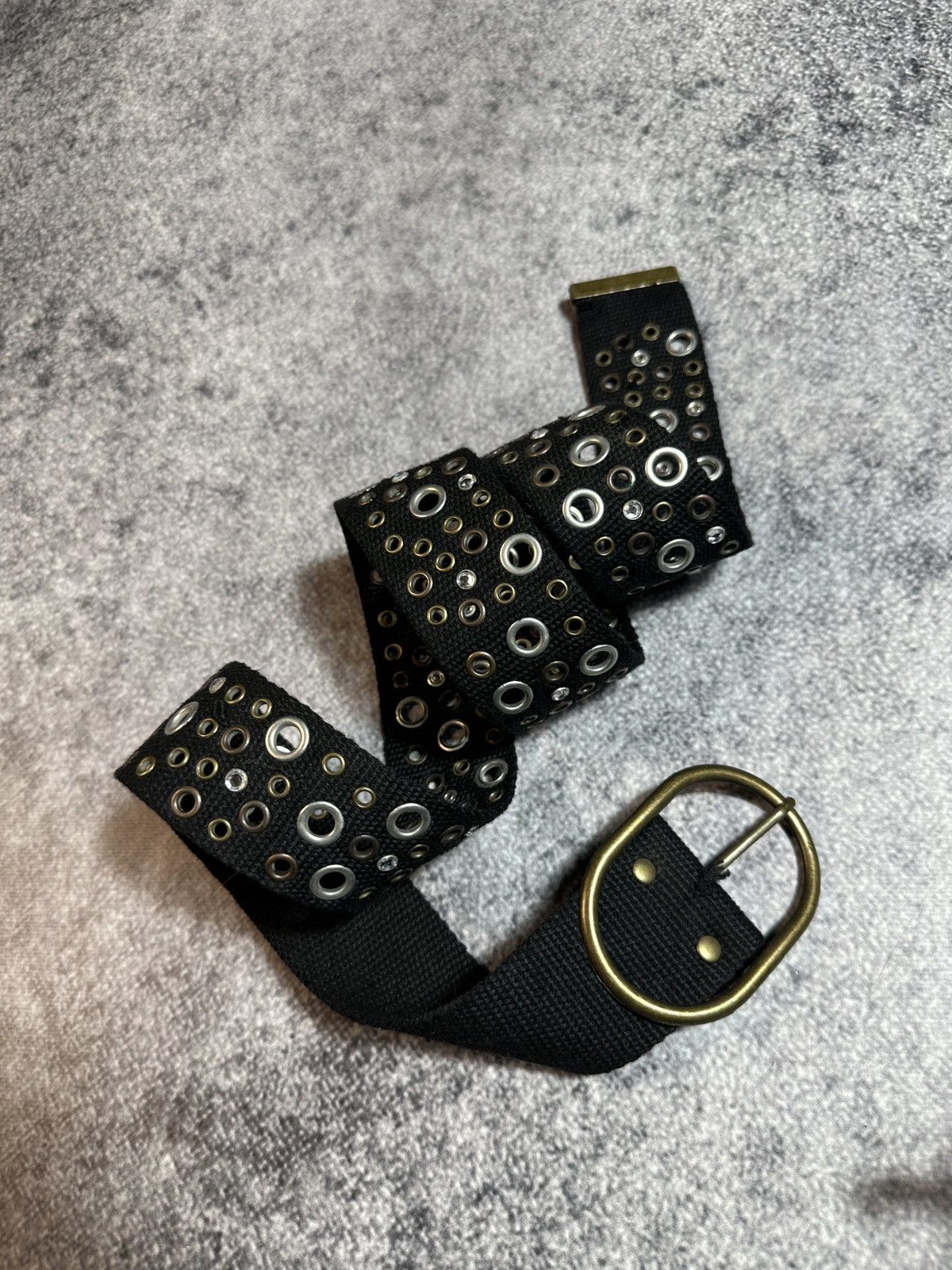 Other Y2K Leather Full Hole Belts Streetwear Opium Style Rare USA Size ONE SIZE - 1 Thumbnail