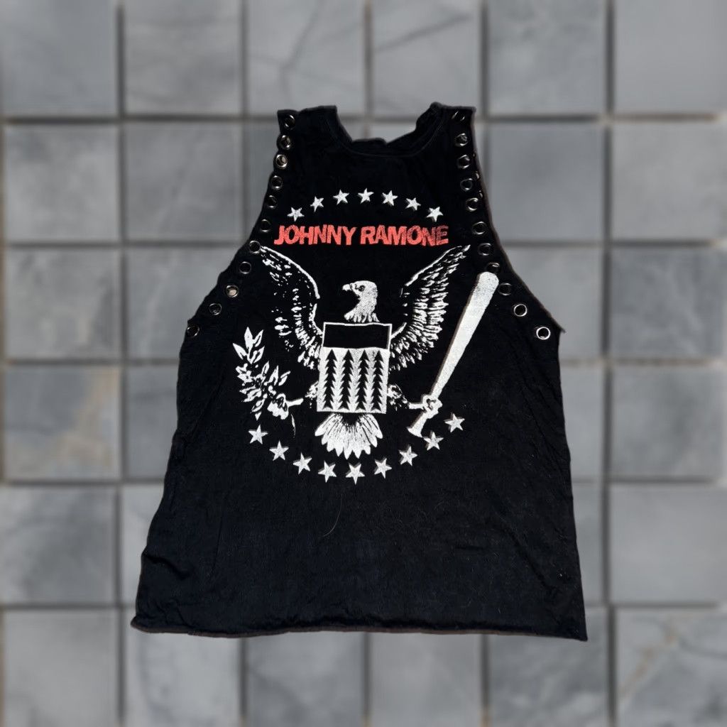 Vintage Cinder Block Women Tank S Black Johnny Ramona Basic Size S / US 4 / IT 40 - 1 Thumbnail