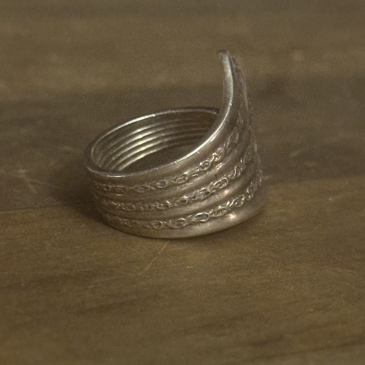 Vintage Vintage silver spoon ring Size ONE SIZE - 7 Thumbnail