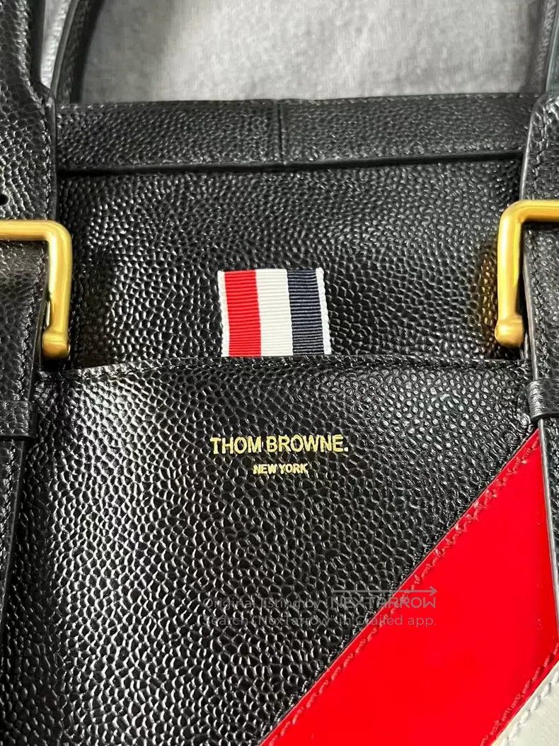 Thom Browne Thom Browne Lizard Patterned Striped Briefcase Size ONE SIZE - 3 Thumbnail