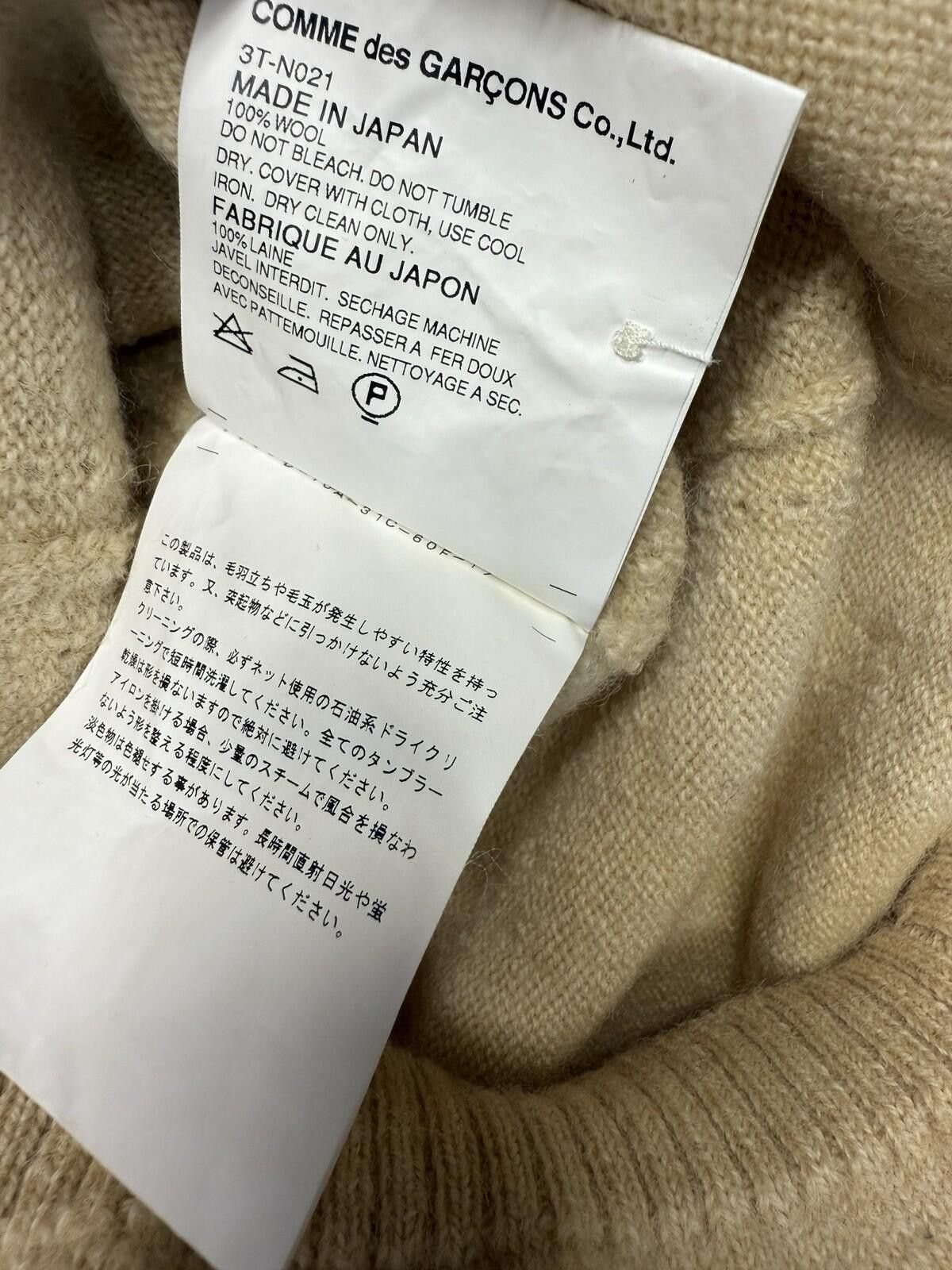 Comme des Garcons Comme De Garcons TAO Dress 100% Wool Short Sleeve Collar S Size S / US 4 / IT 40 - 4 Thumbnail