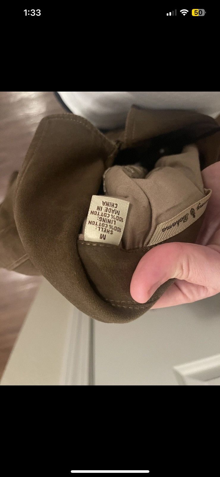 Tommy Bahama × Vintage Tommy Bahama Men's Brown Suede Leather Coat Size US M / EU 48-50 / 2 - 8 Thumbnail