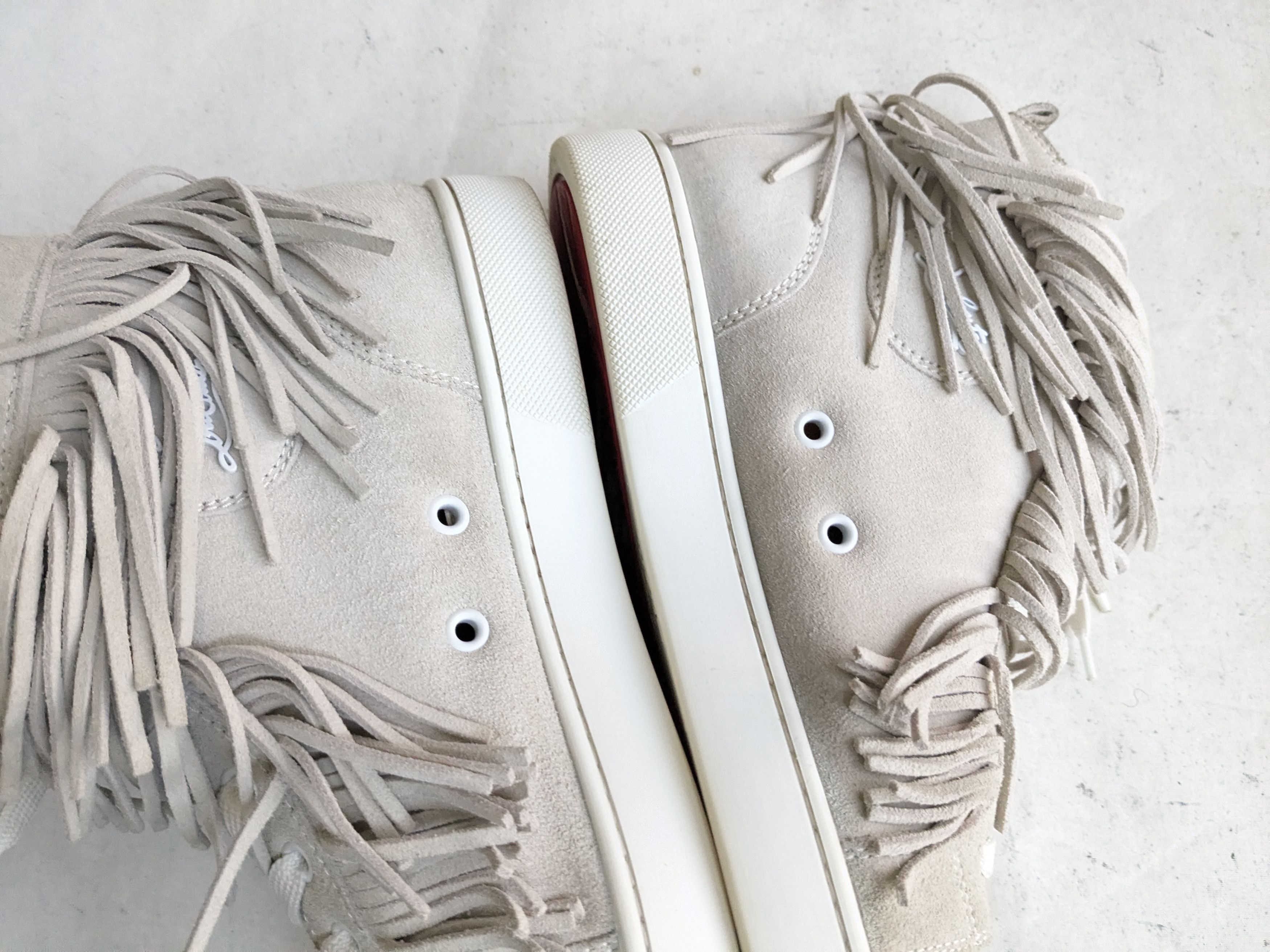 Christian Louboutin Christian Louboutin Sneakers Gray 10 43 Suede Spikes Fringe Size US 10 / EU 43 - 7 Thumbnail