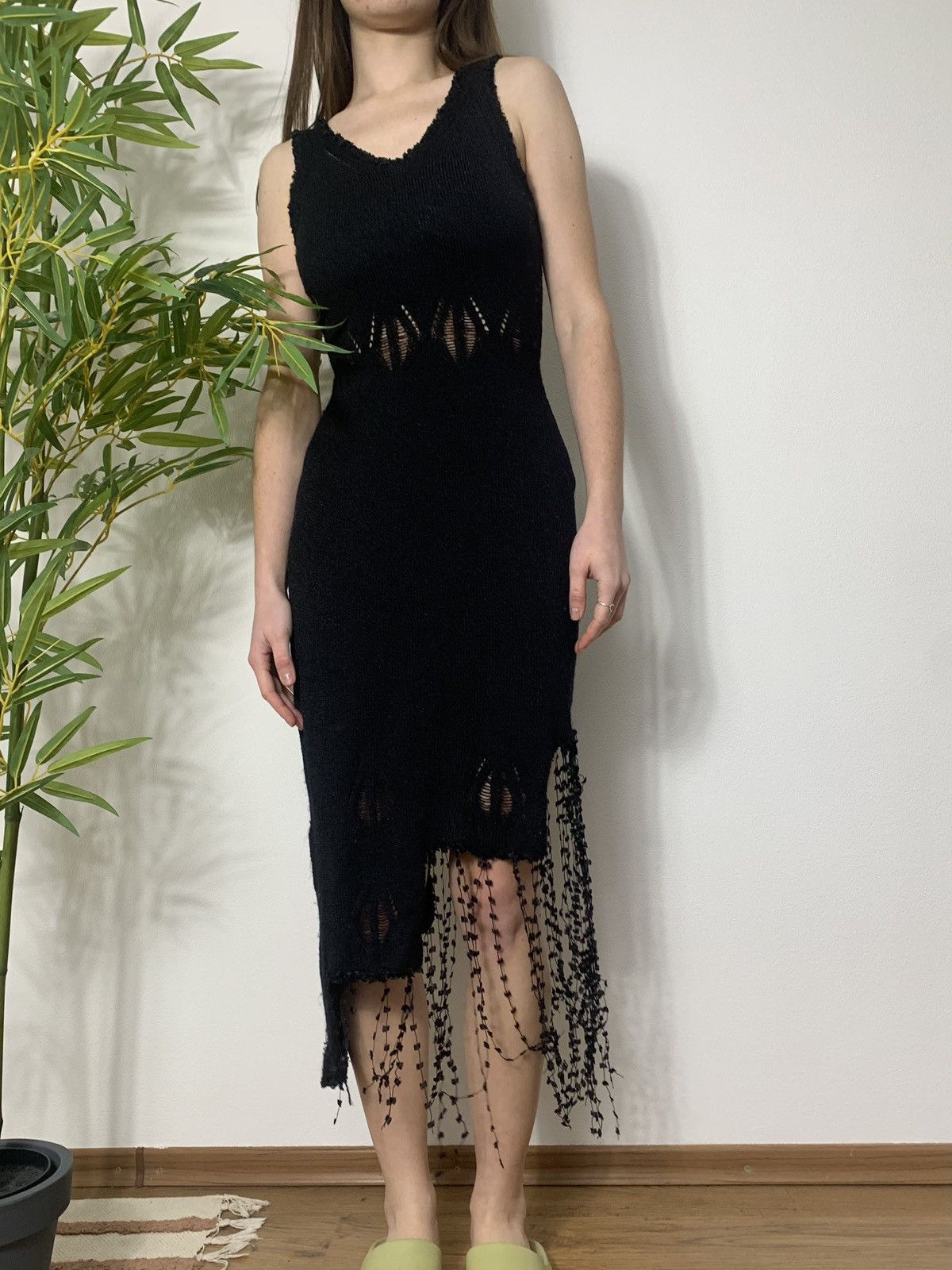 Vintage VINTAGE AVANT GARDE 2000s MESH MAXI DRESS Size S / US 4 / IT 40 - 2 Thumbnail