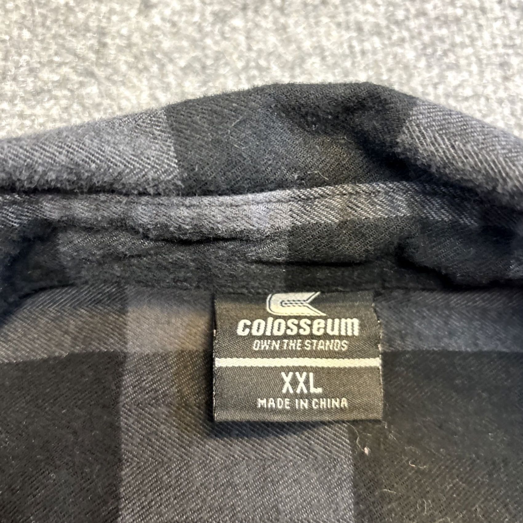Vintage Colosseum Men's Shirt XXL Long Sleeve Button-Up Plaid Flannel LSU Tigers Black Size US XXL / EU 58 / 5 - 2 Thumbnail