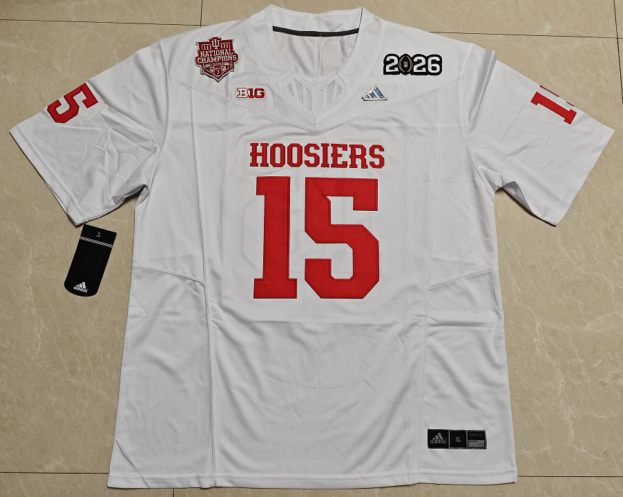 Other Men's Indiana Hoosiers #15 Fernando Mendoza White jersey Size US XL / EU 56 / 4 - 1 Thumbnail