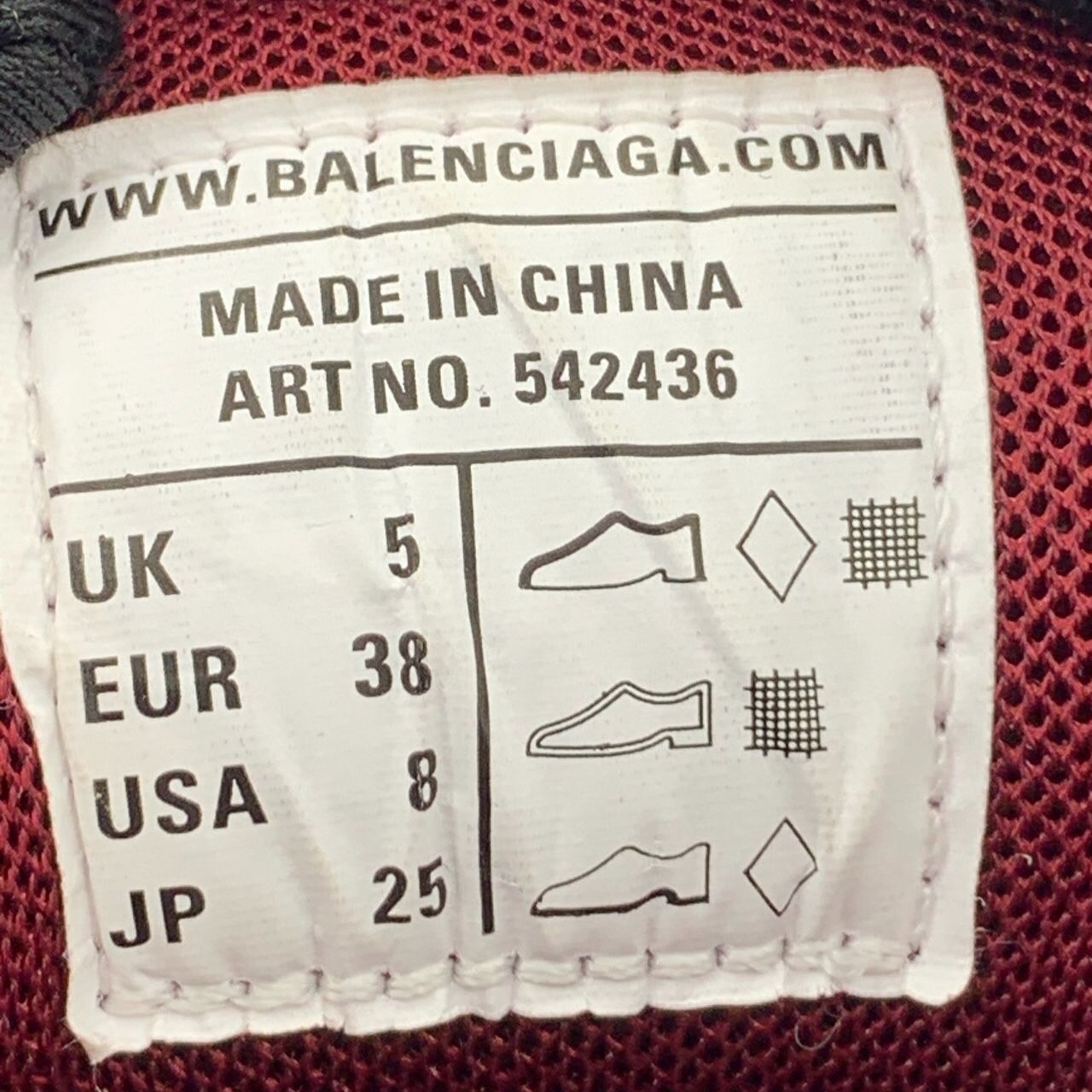 Balenciaga Balenciaga Track Sneakers Mens Size 9 Burgundy Mesh & Rubber Size US 8 / IT 38 - 7 Thumbnail