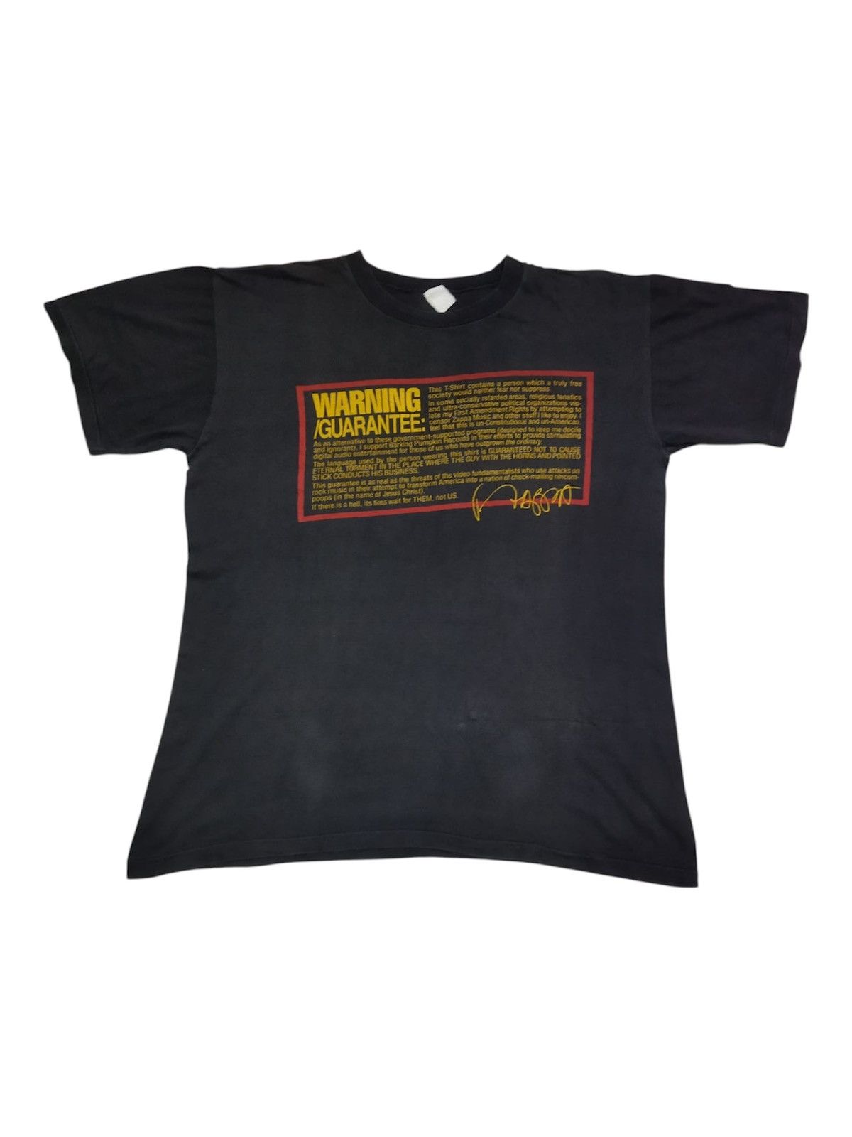 Band Tees × Vintage Vintage 1990s Frank Zappa Tee Size US L / EU 52-54 / 3 - 1 Thumbnail