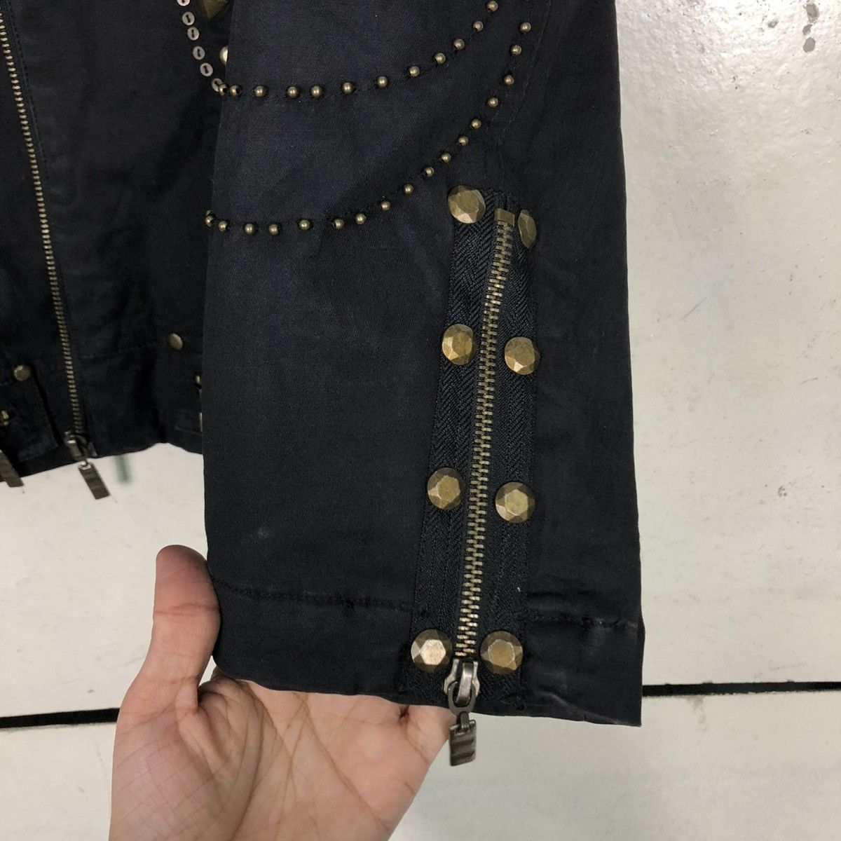 Vintage 🔥BONDAGE BIKER JACKET PUNK STYLE CHEEKY ITALY ISSEY MIYAKE Size US M / EU 48-50 / 2 - 17 Thumbnail