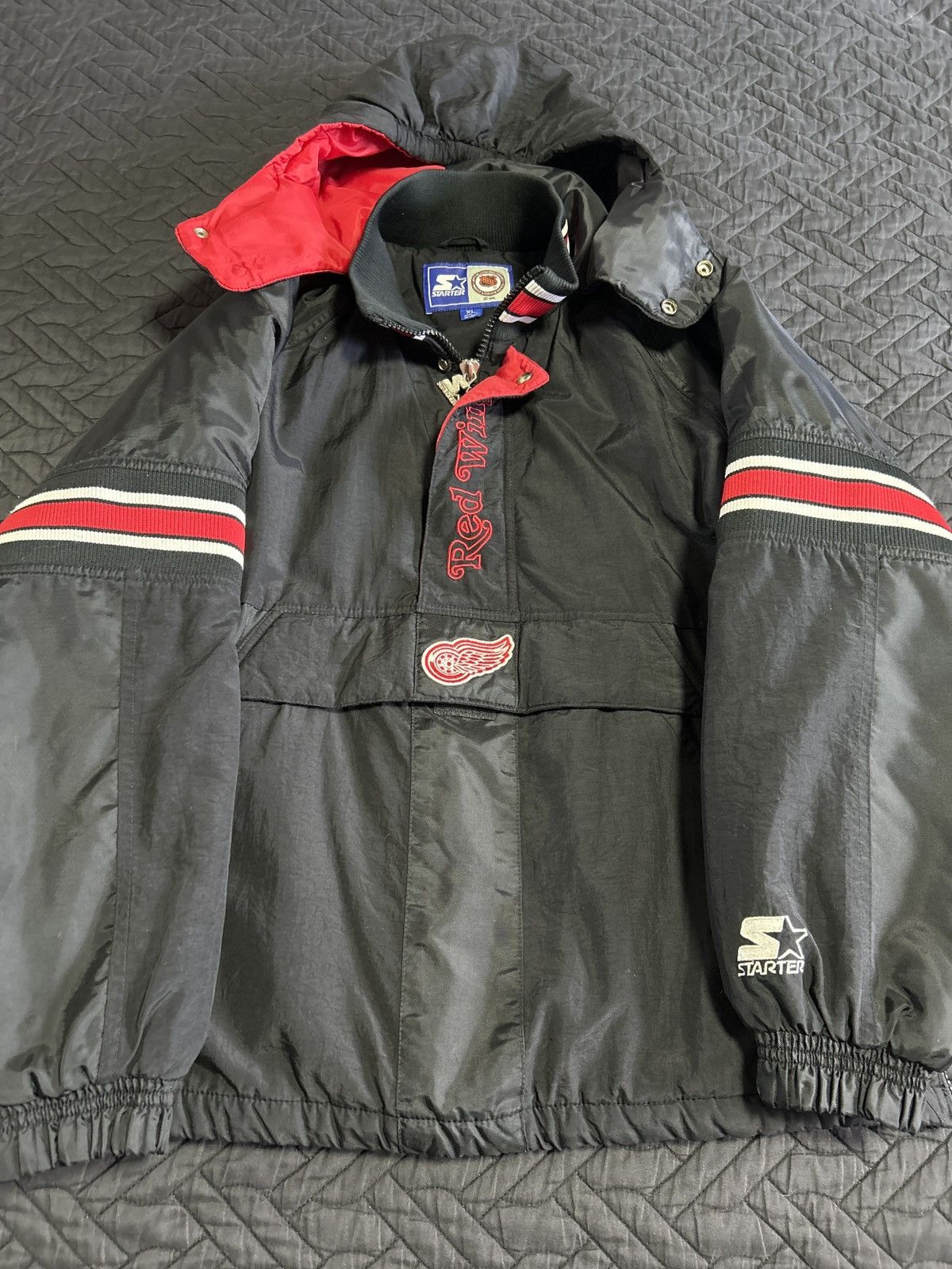 Starter Detroit red wings pullover jacket Size US M / EU 48-50 / 2 - 1 Thumbnail