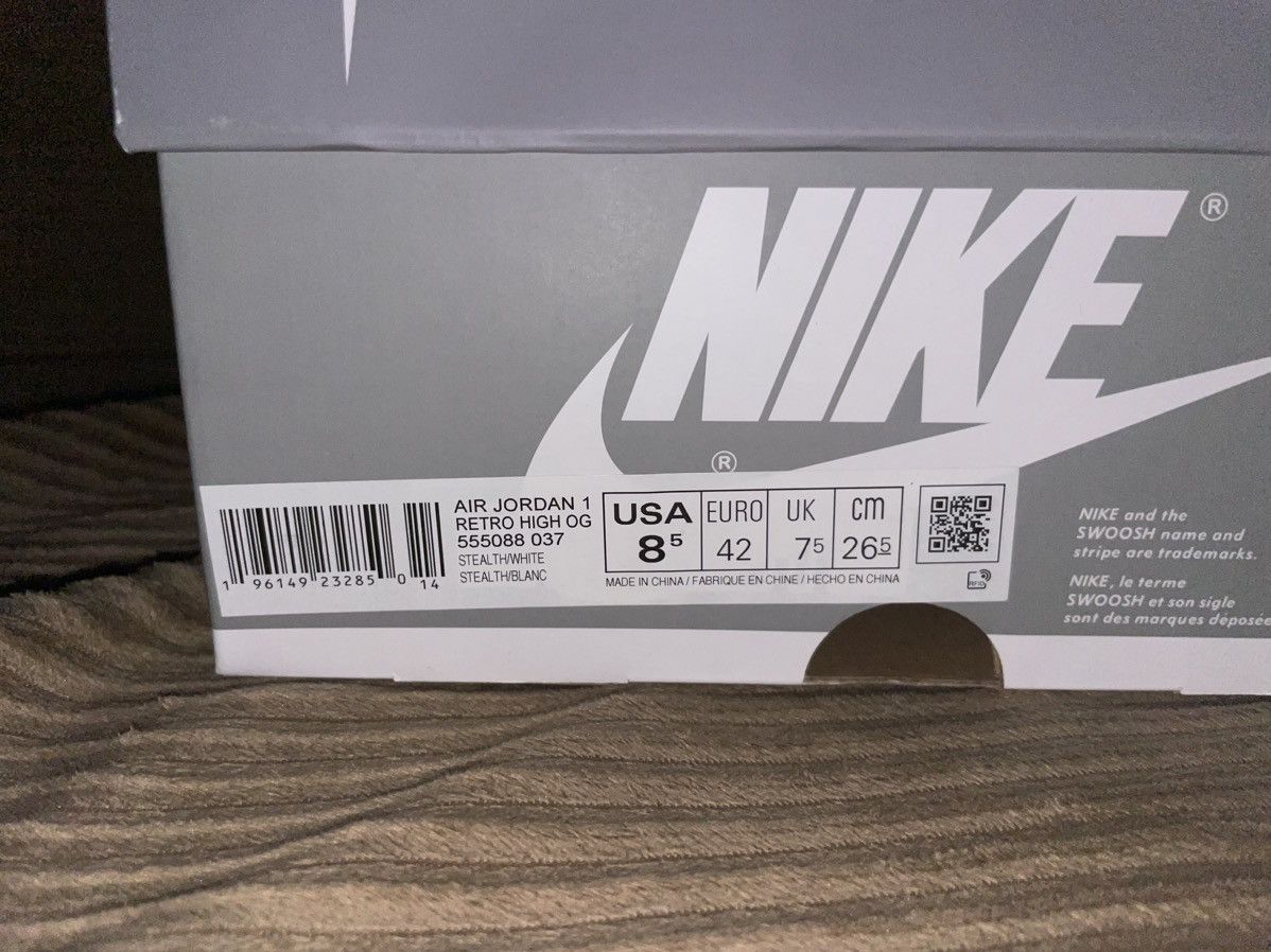 Jordan Brand Jordan 1 OG High “Stealth” Size US 8.5 / EU 41-42 - 10 Thumbnail