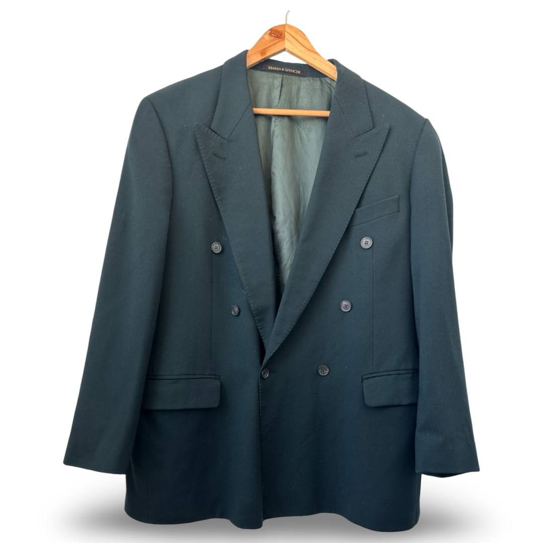 Marks & Spencer M&S double-breasted blazer #1246 Size US L / EU 52-54 / 3 - 1 Thumbnail