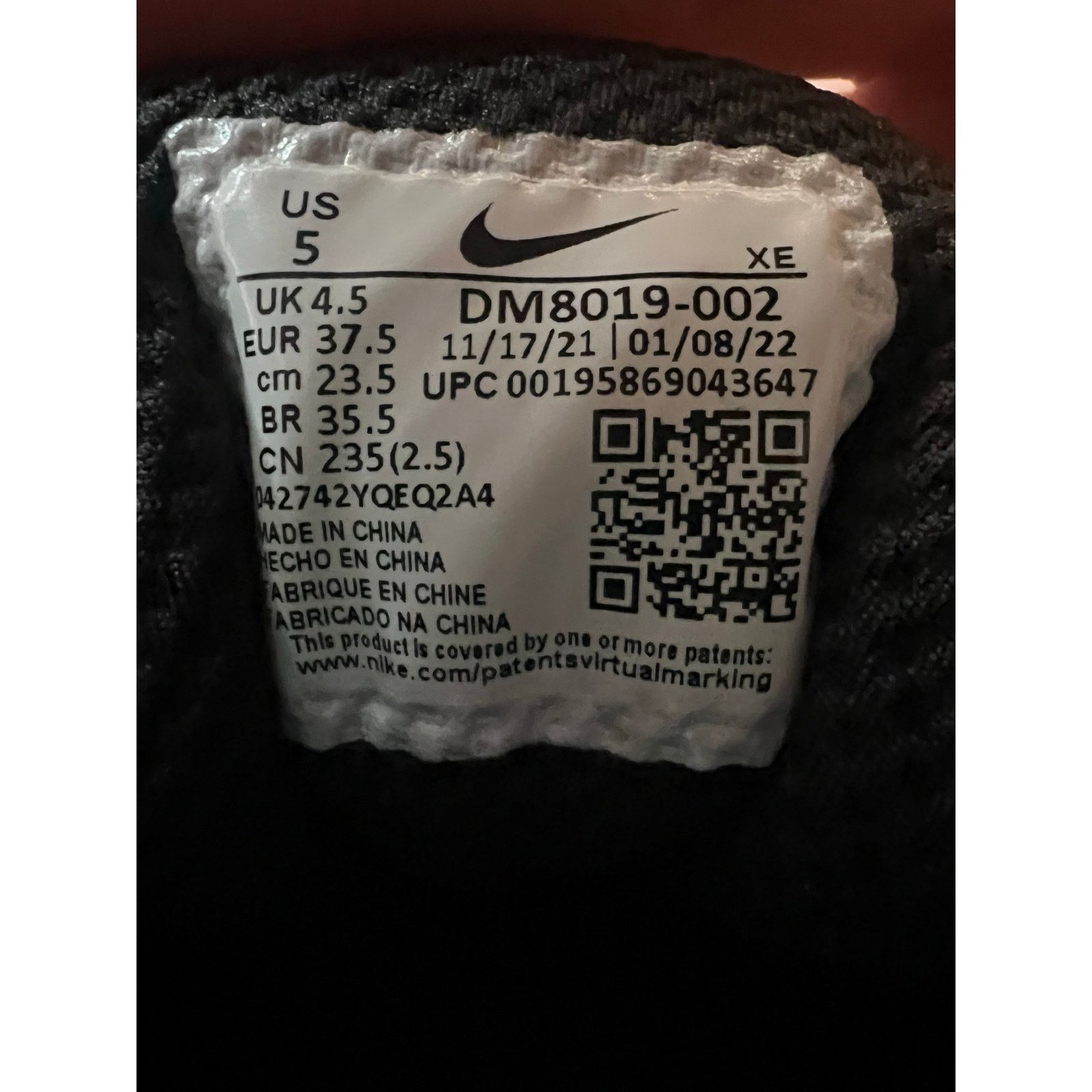 Nike Nike ACG Lowcate “Black Grey Hyper Violet” size 5 men/ Size US 6.5 / IT 36.5 - 6 Thumbnail