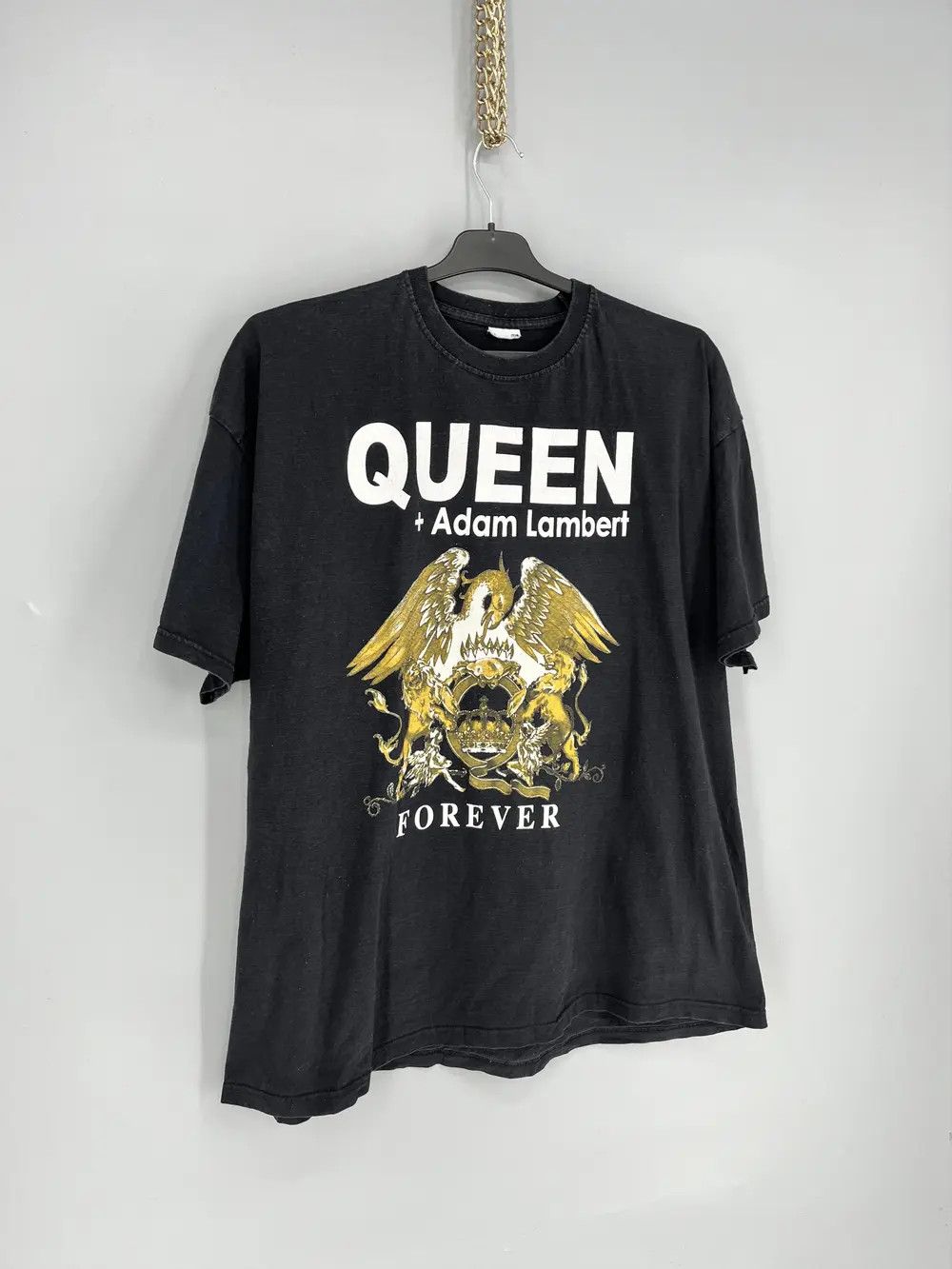 Band Tees 2014 Queen + Adam Lambert Live in Concert Tee Punk Rock Band Size US XL / EU 56 / 4 - 2 Thumbnail