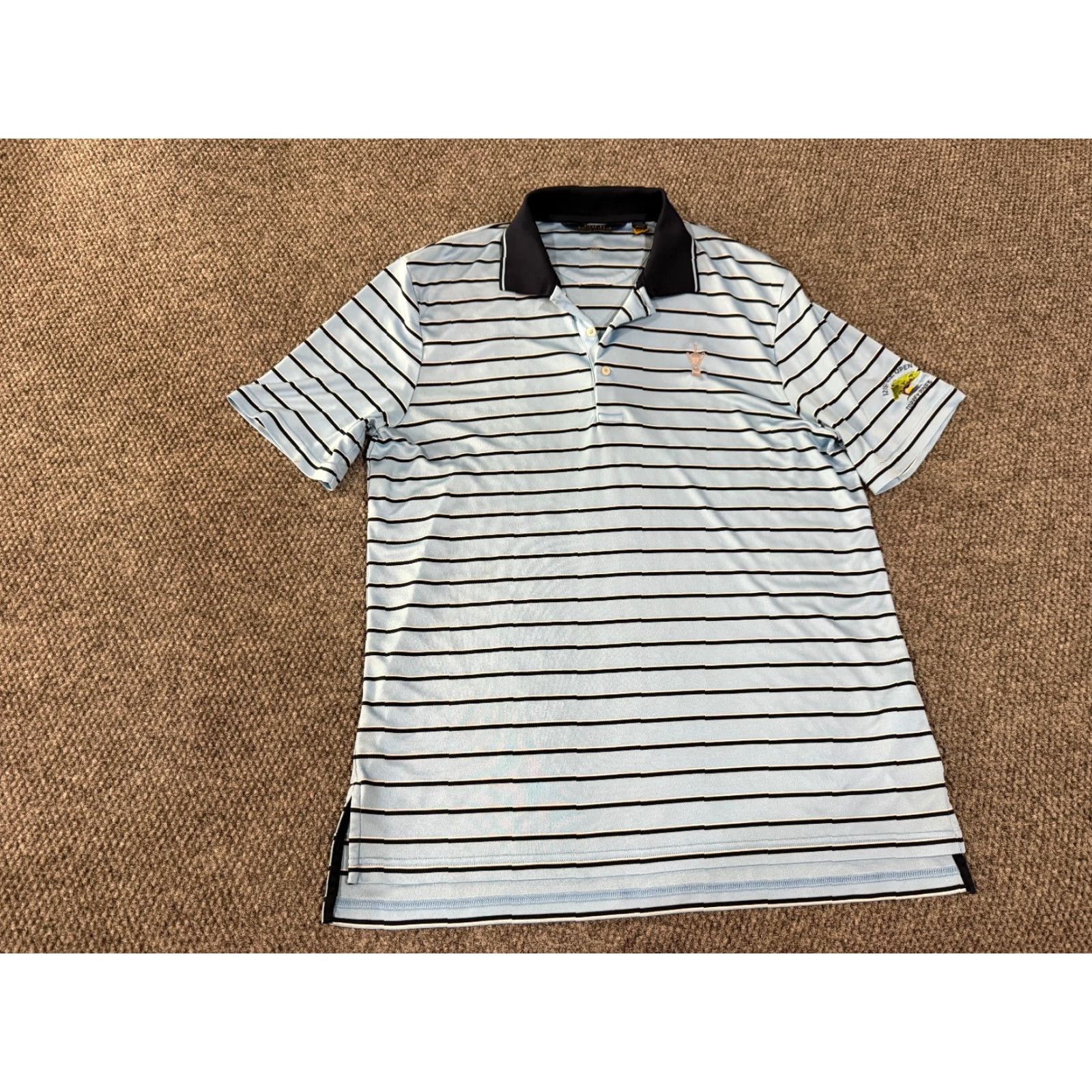 Polo Ralph Lauren Polo Ralph Lauren Polo Shirt Mens L Blue Striped Golf Casual Short Sleeve Embroidered Logo Shirt Size US L / EU 52-54 / 3 - 2 Thumbnail